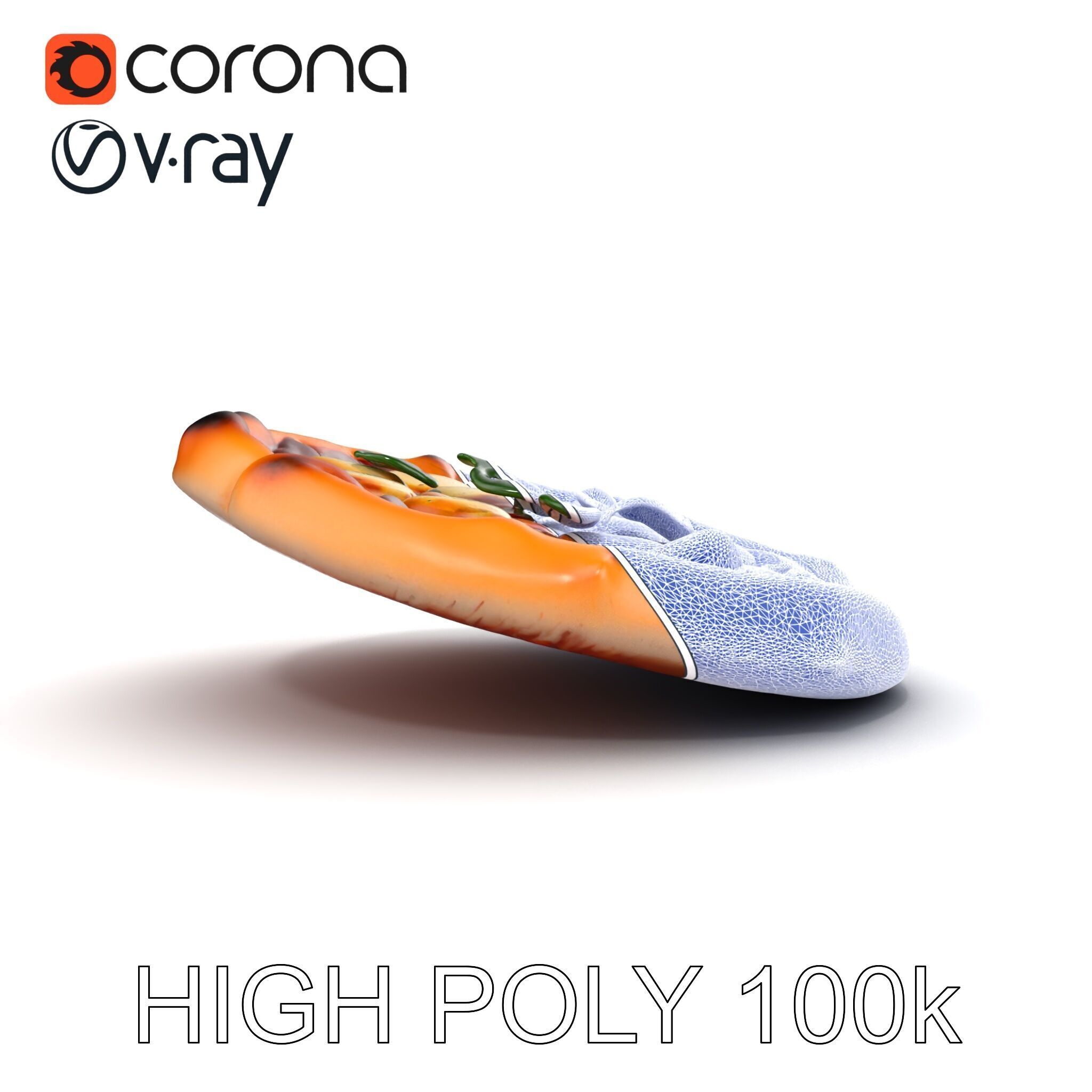 Traditional Neapolitan Pizza D model pack Low-poly 3D model_19