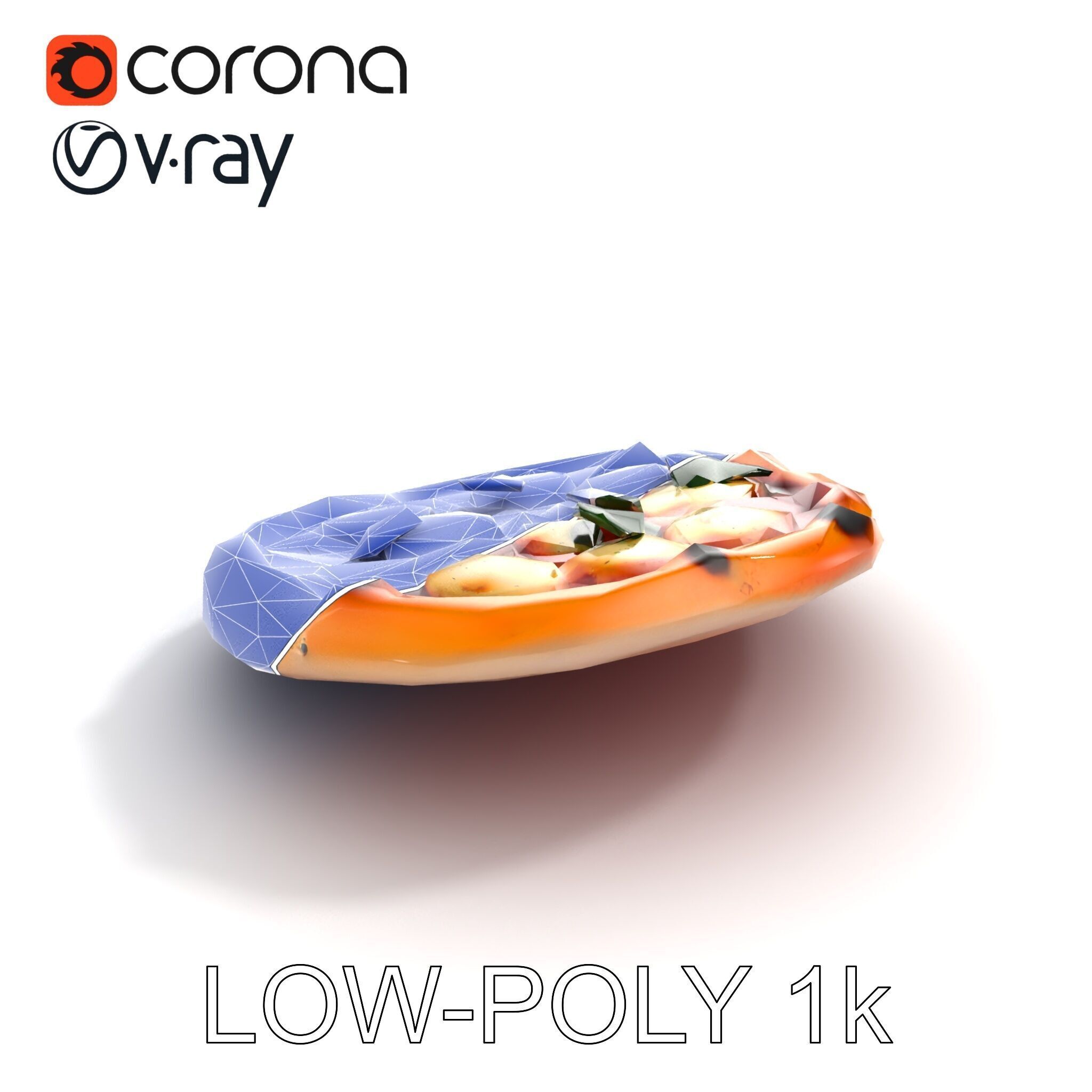 Traditional Neapolitan Pizza D model pack Low-poly 3D model_23