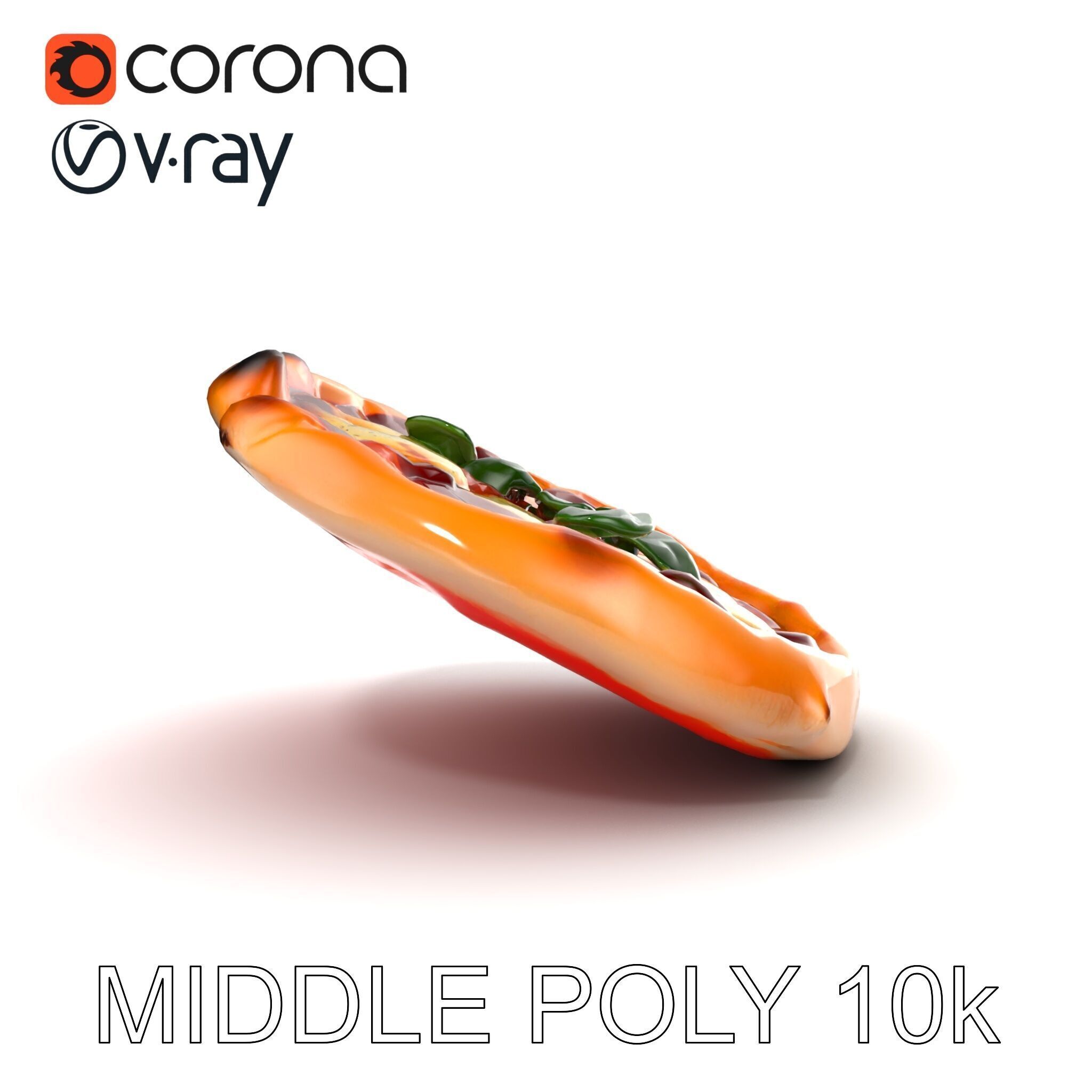 Traditional Neapolitan Pizza D model pack Low-poly 3D model_14