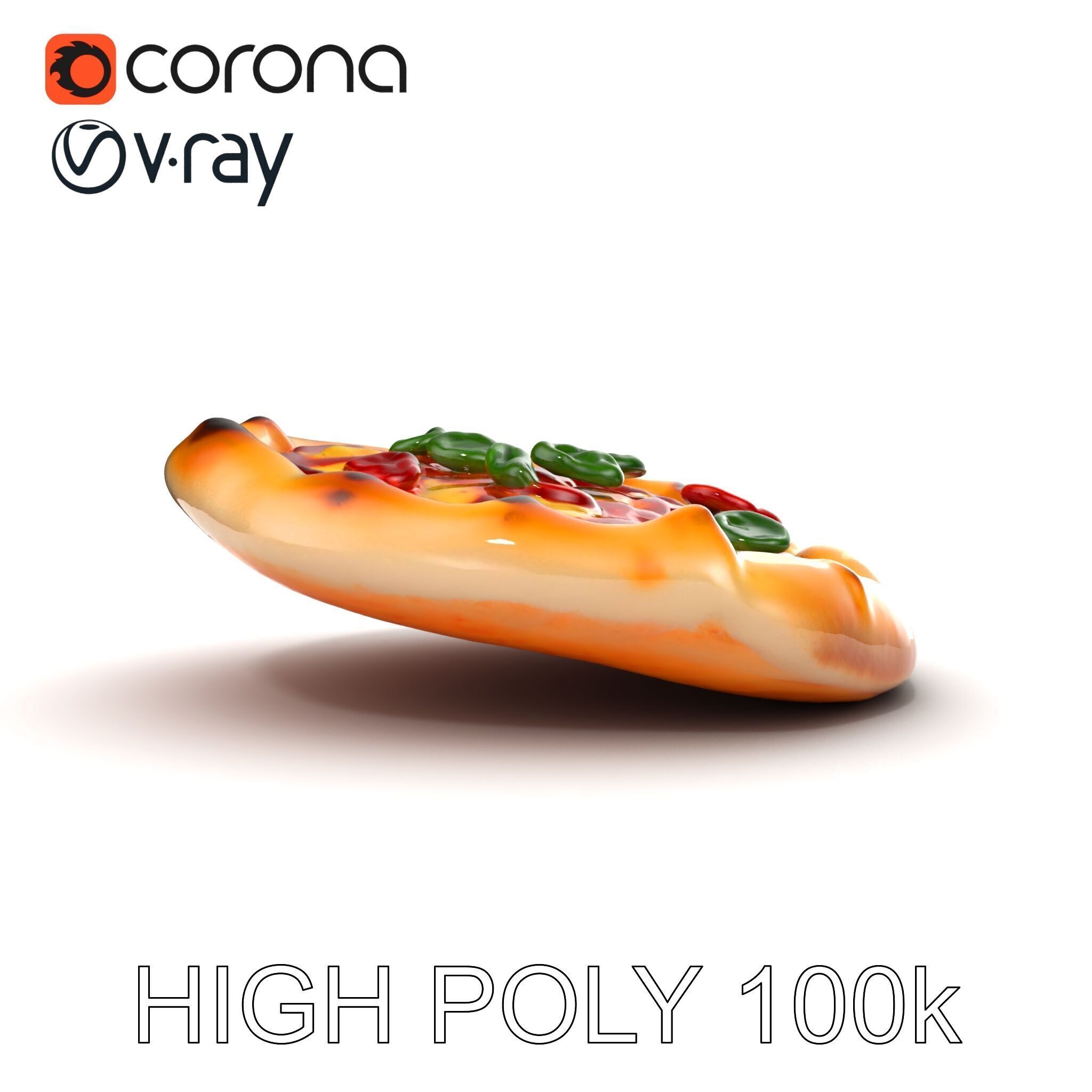 Traditional Italian Pizza D Model Pack Low-poly 3D model_31
