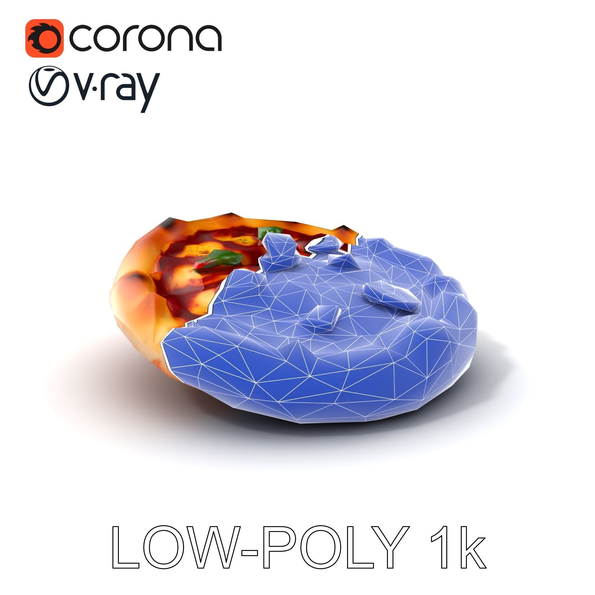 Traditional Italian Pizza D Model Pack Low-poly 3D model_7