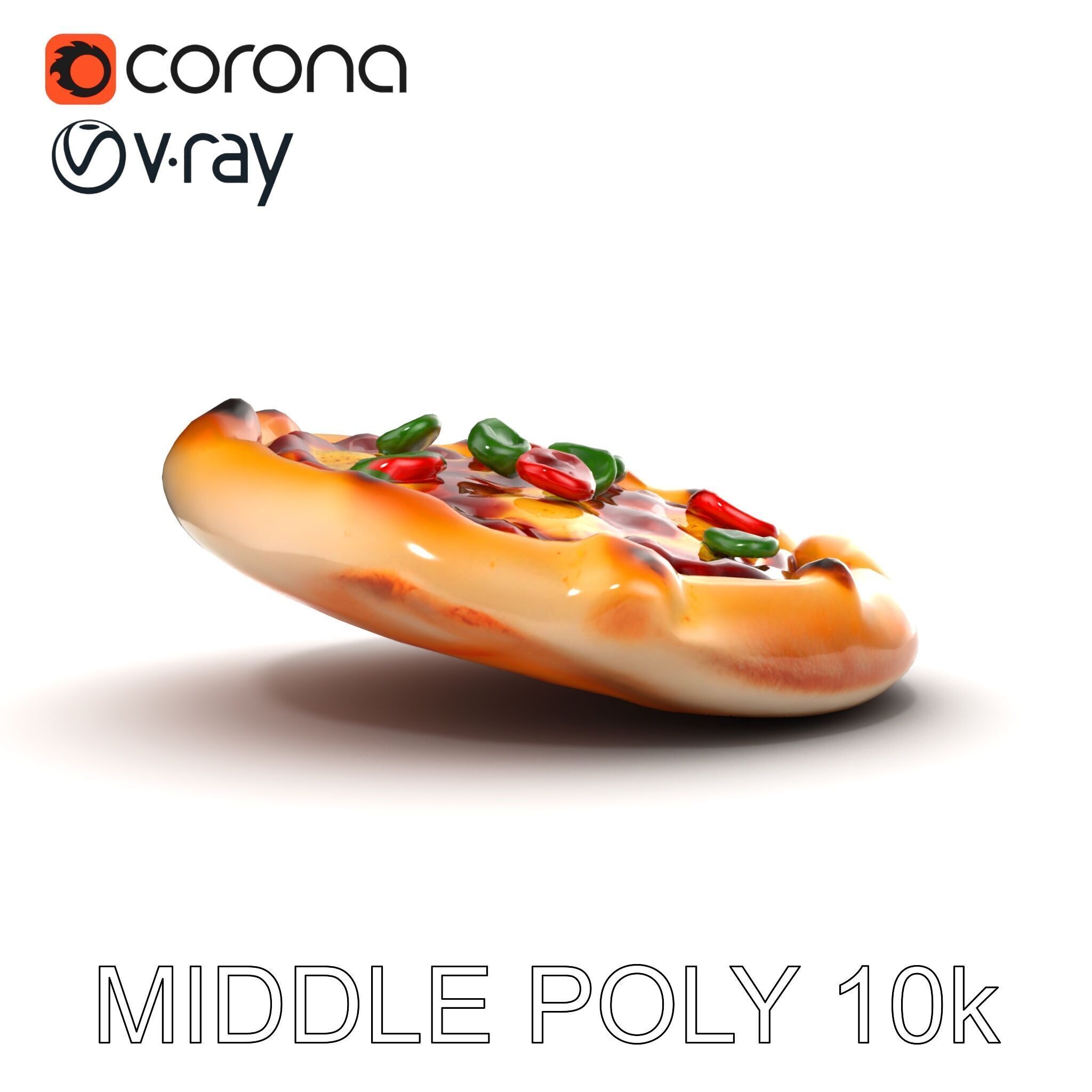 Traditional Italian Pizza D Model Pack Low-poly 3D model_12