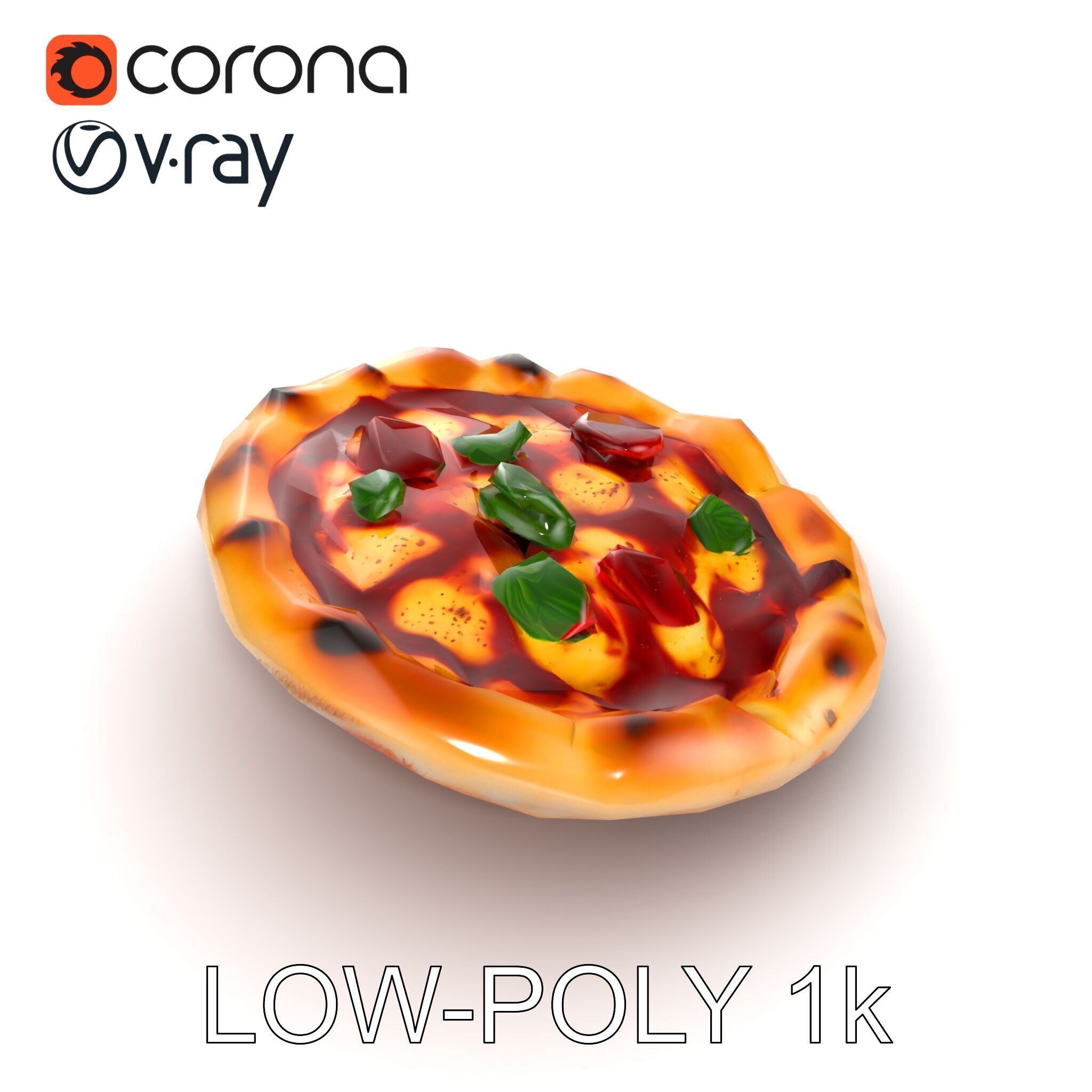Traditional Italian Pizza D Model Pack Low-poly 3D model_21