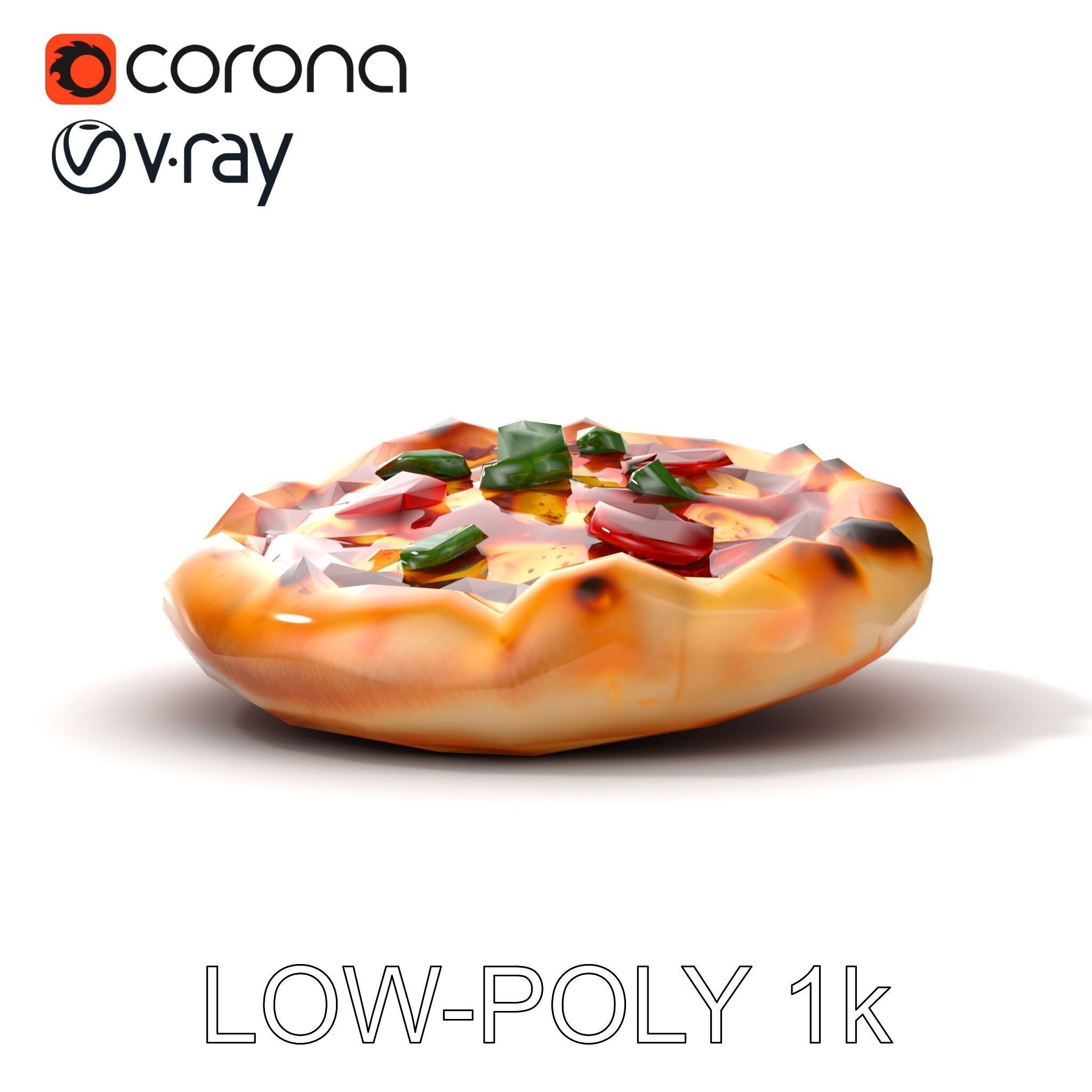 Traditional Italian Pizza D Model Pack Low-poly 3D model_29