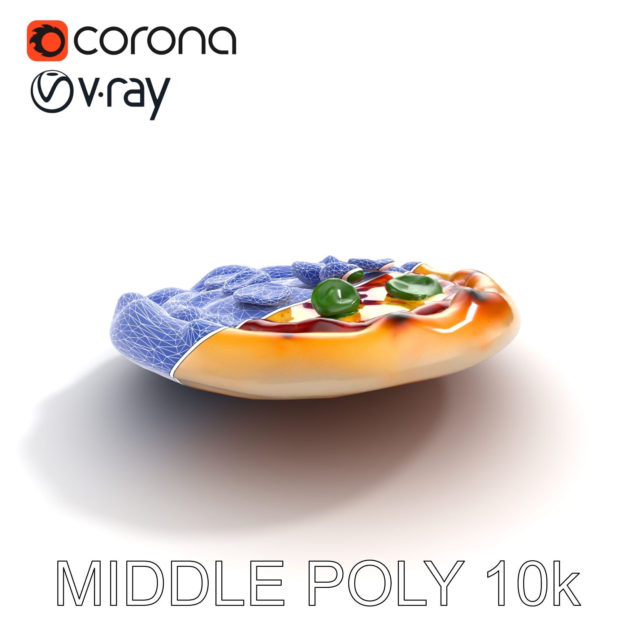 Traditional Italian Pizza D Model Pack Low-poly 3D model_23