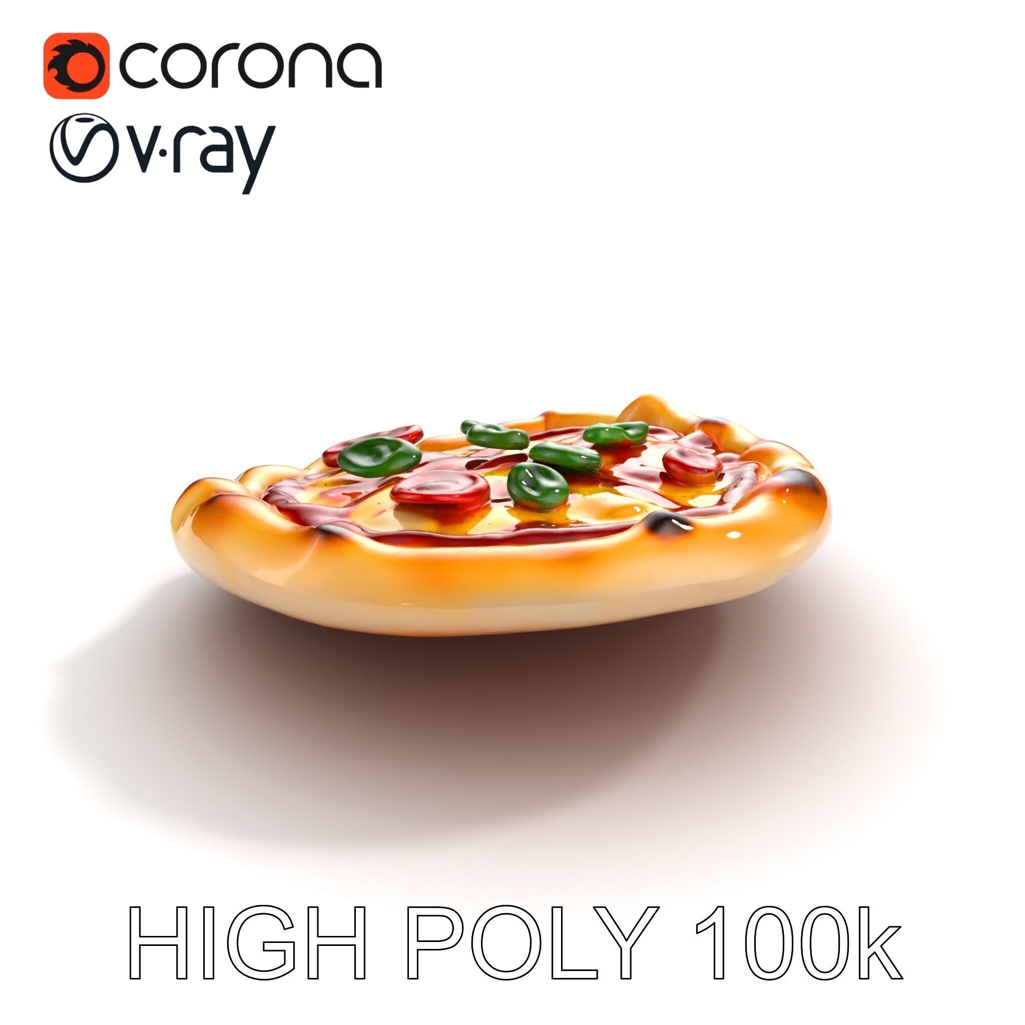 Traditional Italian Pizza D Model Pack Low-poly 3D model_22