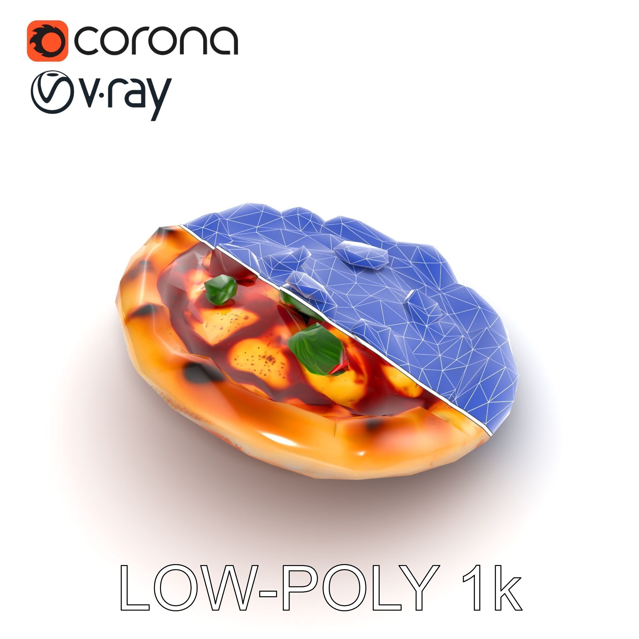 Traditional Italian Pizza D Model Pack Low-poly 3D model_27