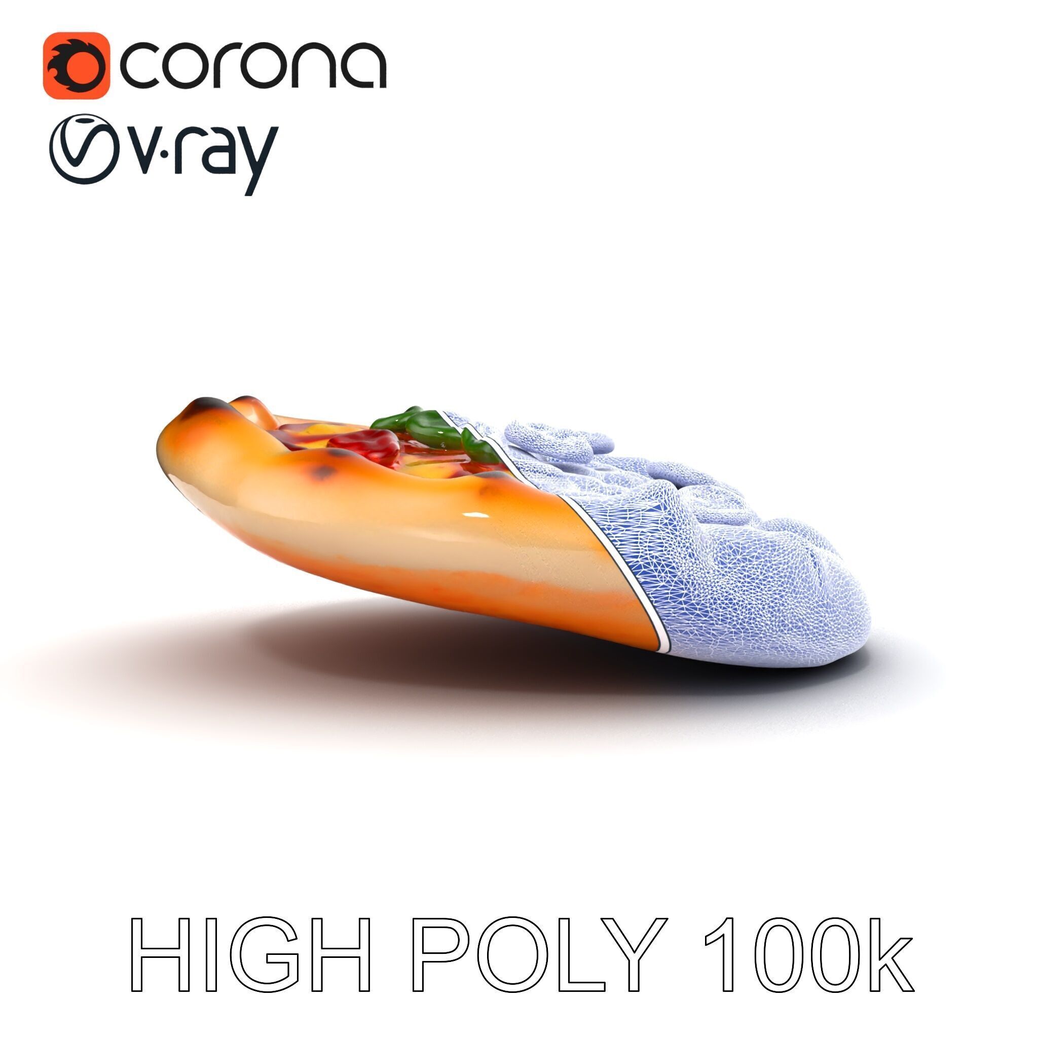 Traditional Italian Pizza D Model Pack Low-poly 3D model_28