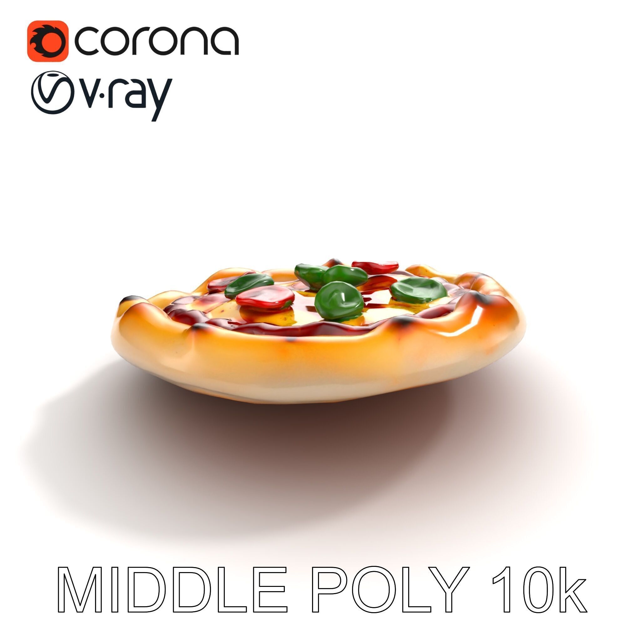 Traditional Italian Pizza D Model Pack Low-poly 3D model_8