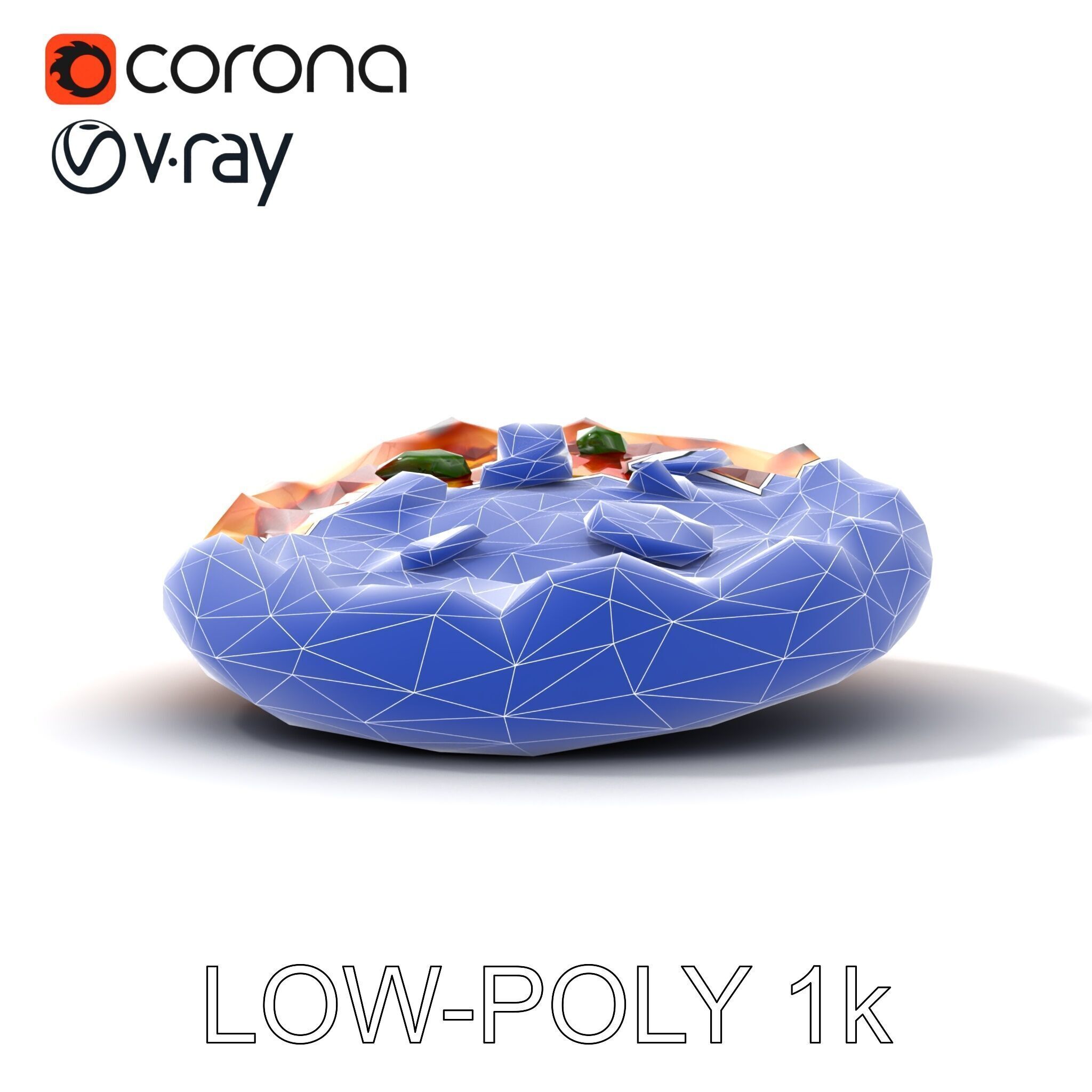 Traditional Italian Pizza D Model Pack Low-poly 3D model_32