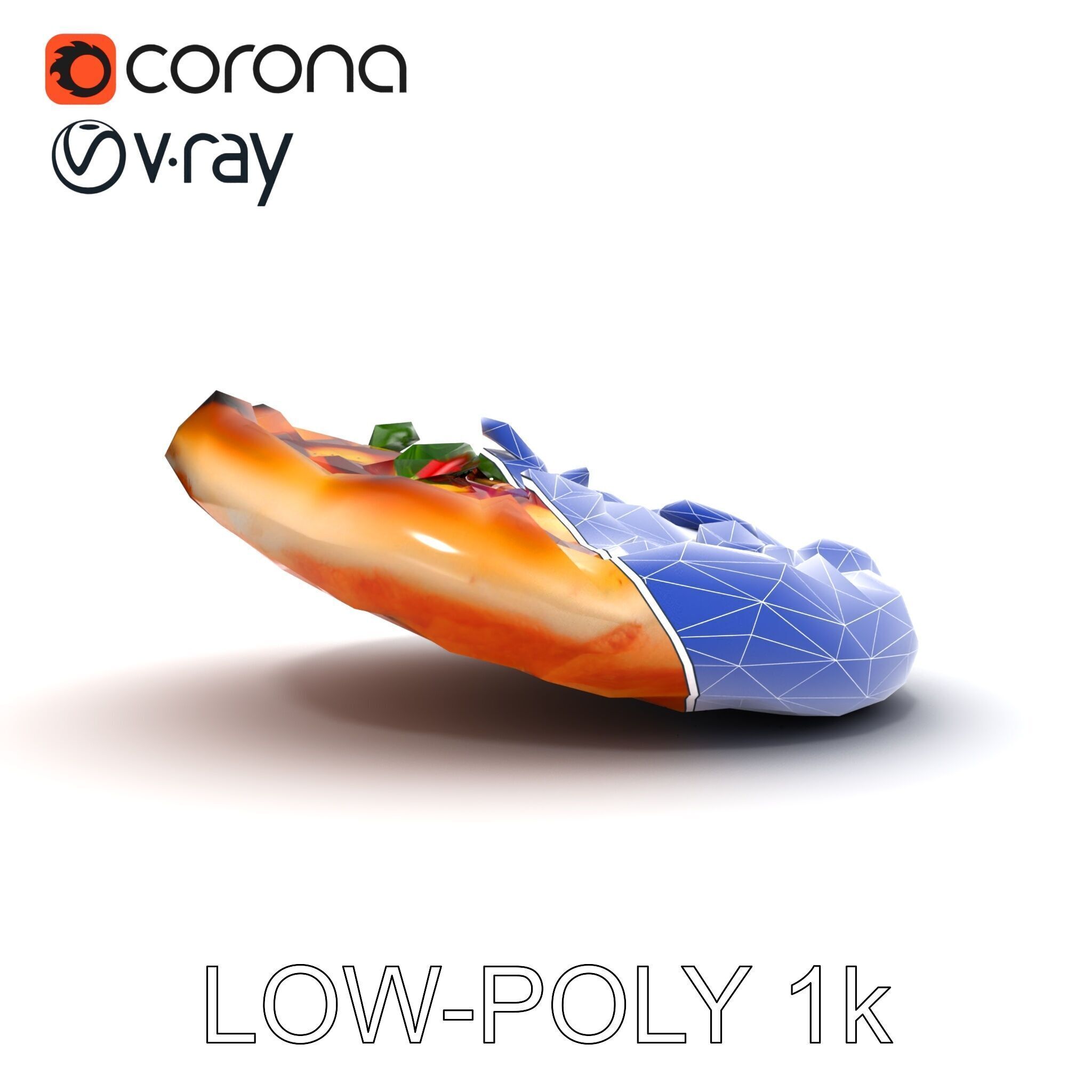 Traditional Italian Pizza D Model Pack Low-poly 3D model_14