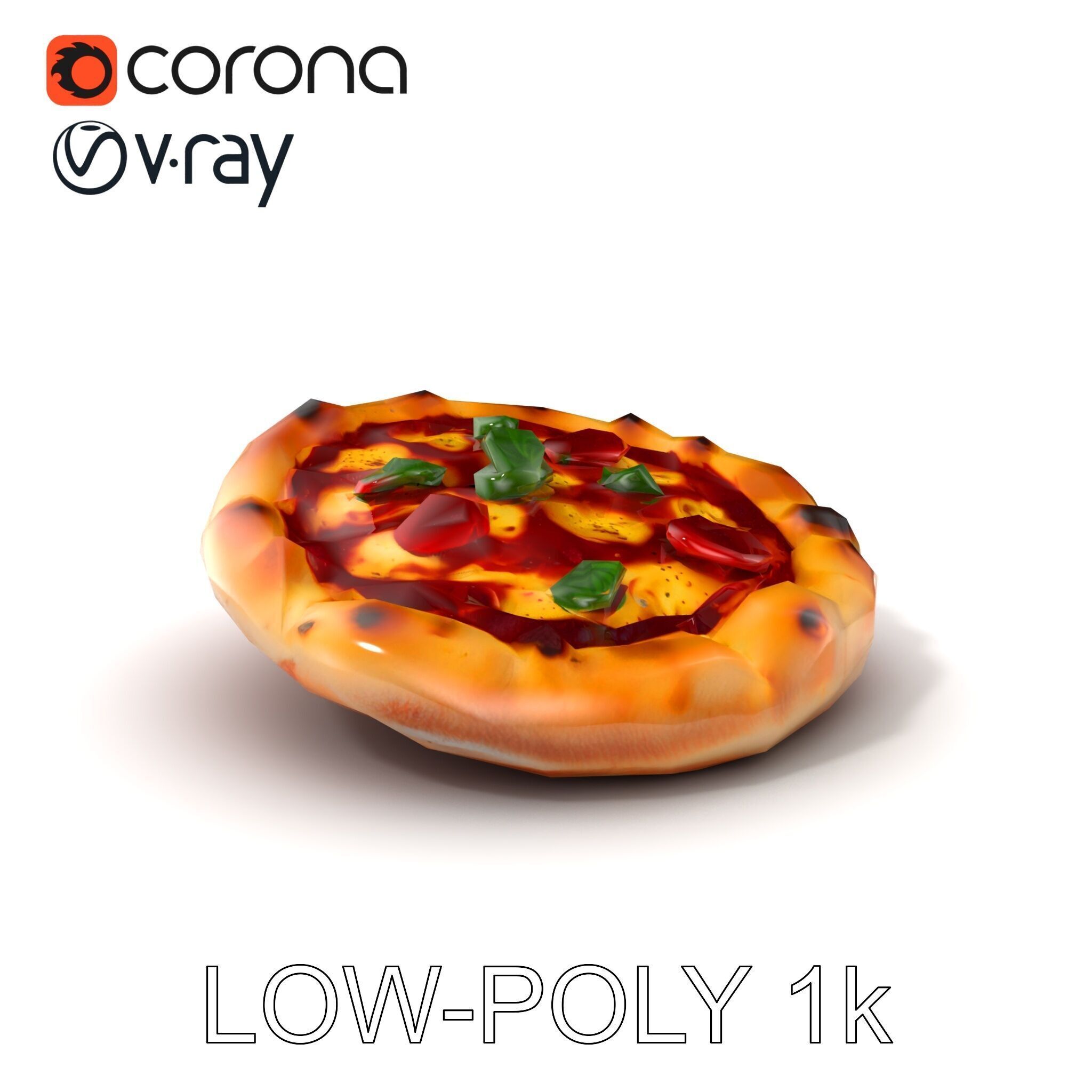 Traditional Italian Pizza D Model Pack Low-poly 3D model_5