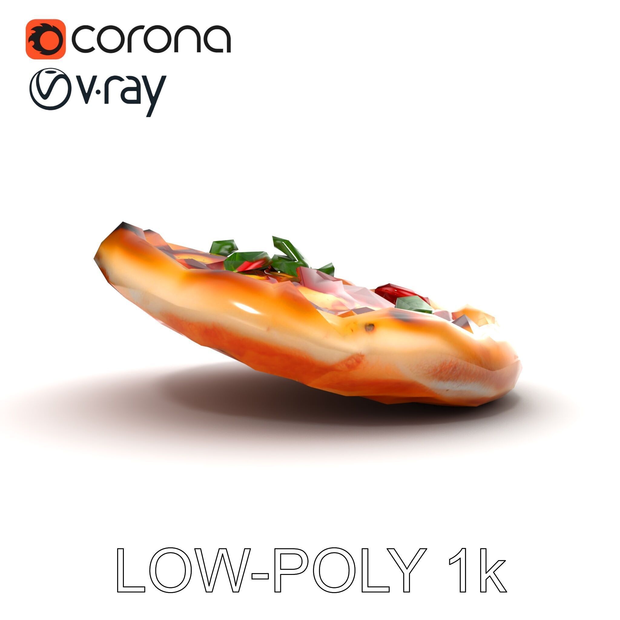 Traditional Italian Pizza D Model Pack Low-poly 3D model_13