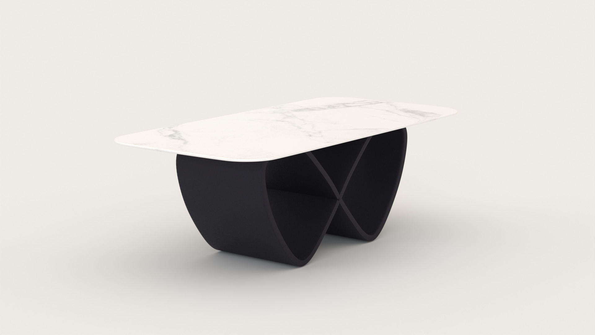 Modern Marble Dining Table Se Low-poly 3D model_13