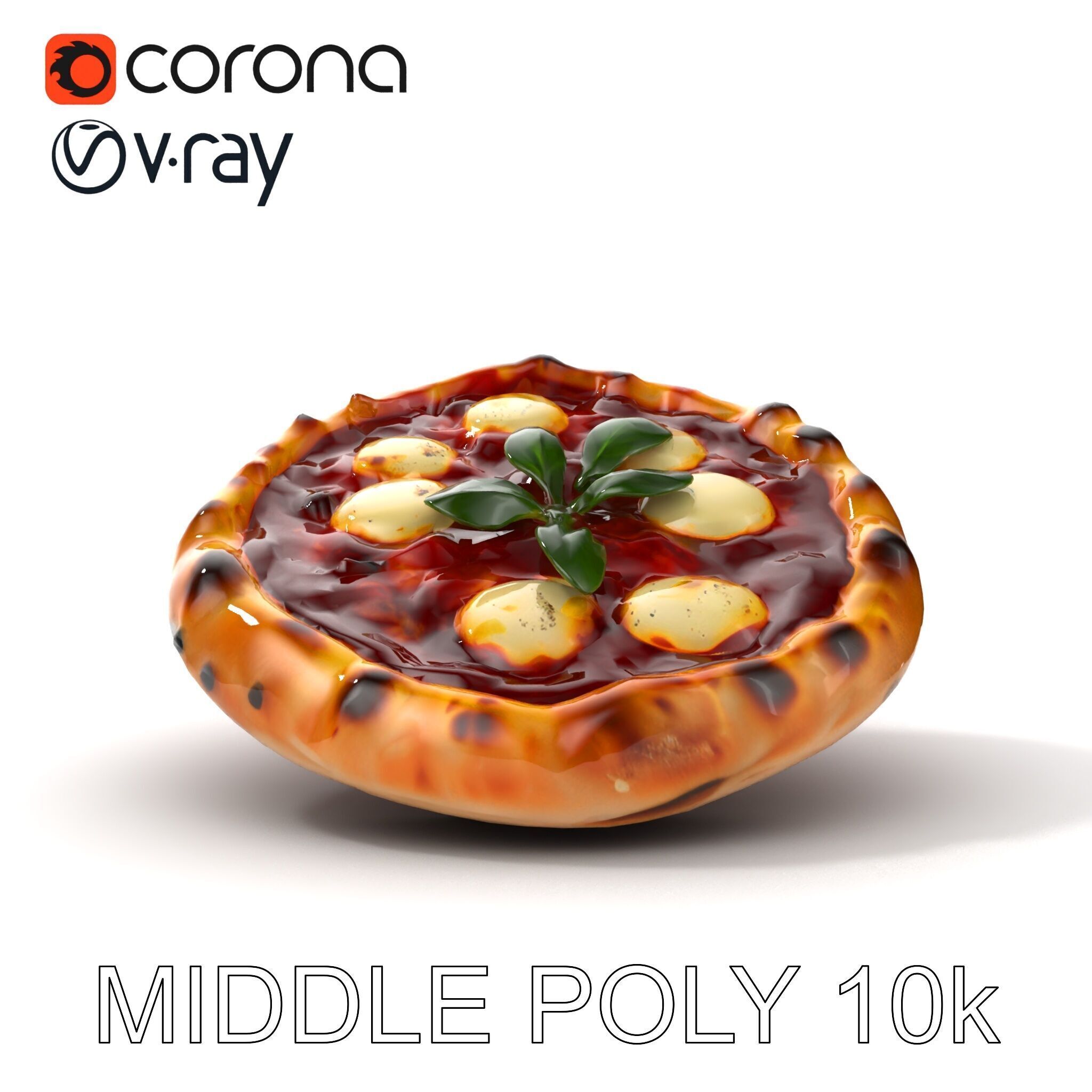 Traditional WoodFired Pizza D Model Pack Low-poly 3D model_18