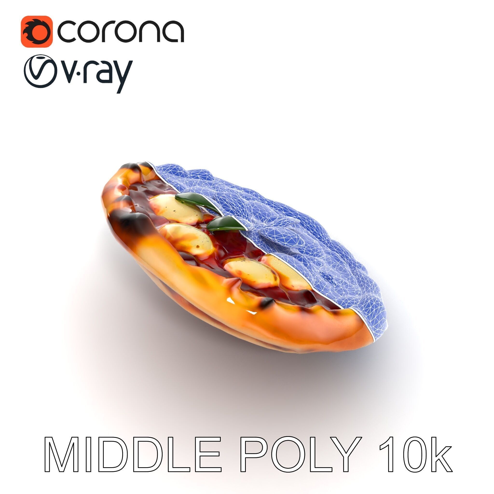 Traditional WoodFired Pizza D Model Pack Low-poly 3D model_22