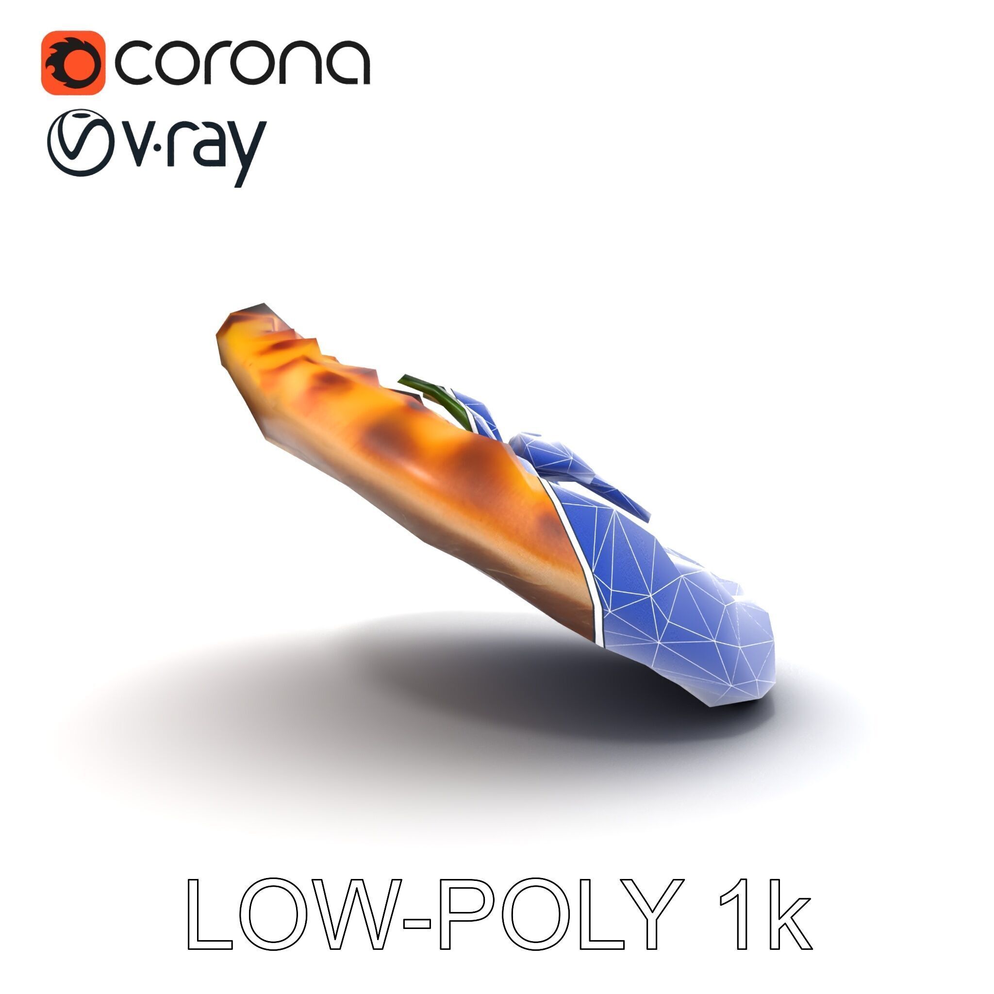 Traditional WoodFired Pizza D Model Pack Low-poly 3D model_26