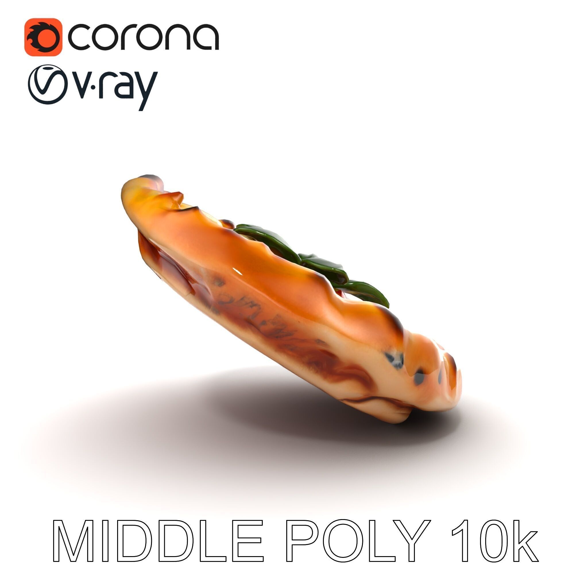 Traditional WoodFired Pizza D Model Pack Low-poly 3D model_15