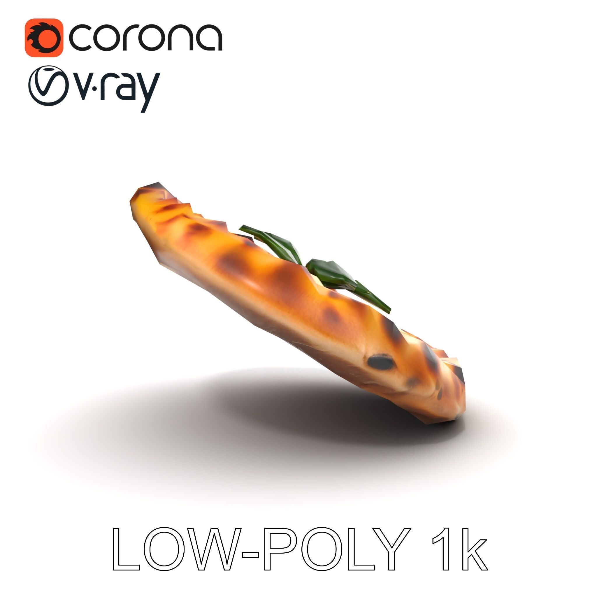 Traditional WoodFired Pizza D Model Pack Low-poly 3D model_29