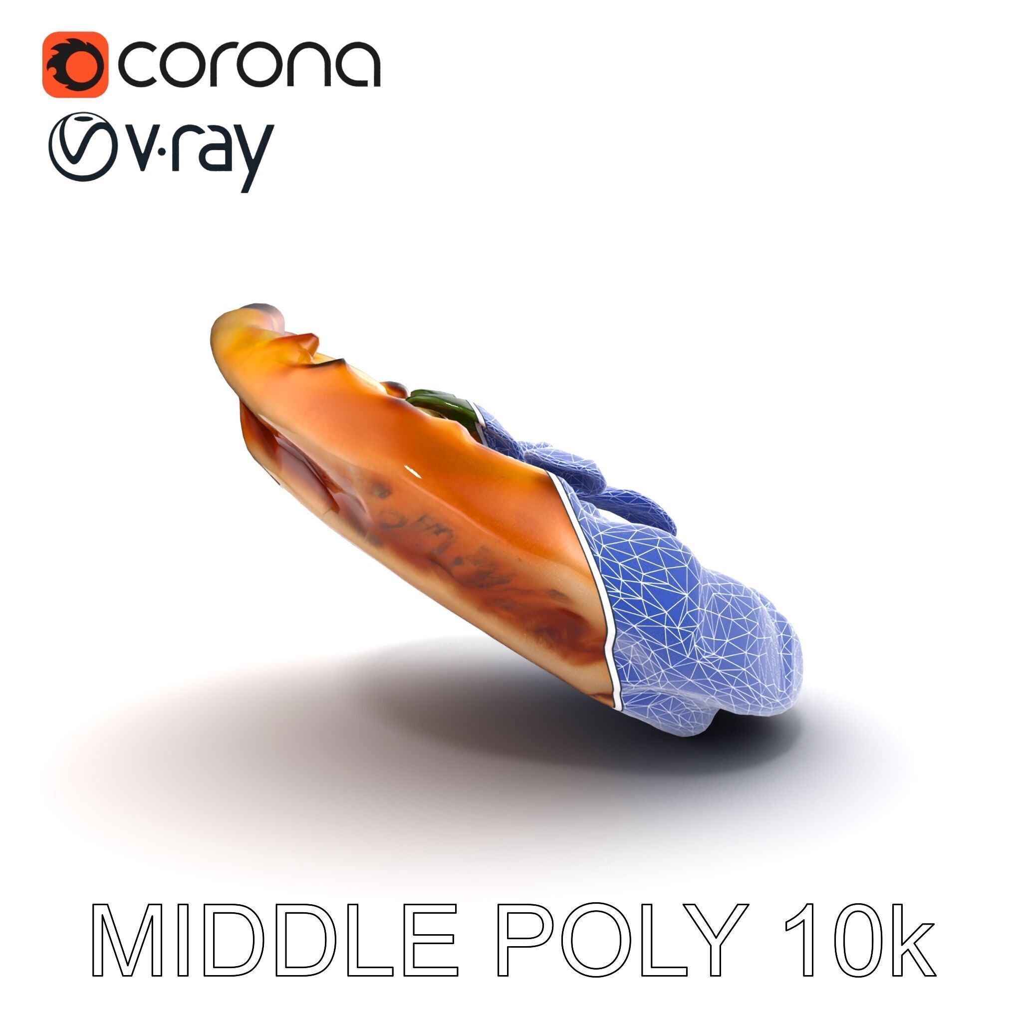 Traditional WoodFired Pizza D Model Pack Low-poly 3D model_31