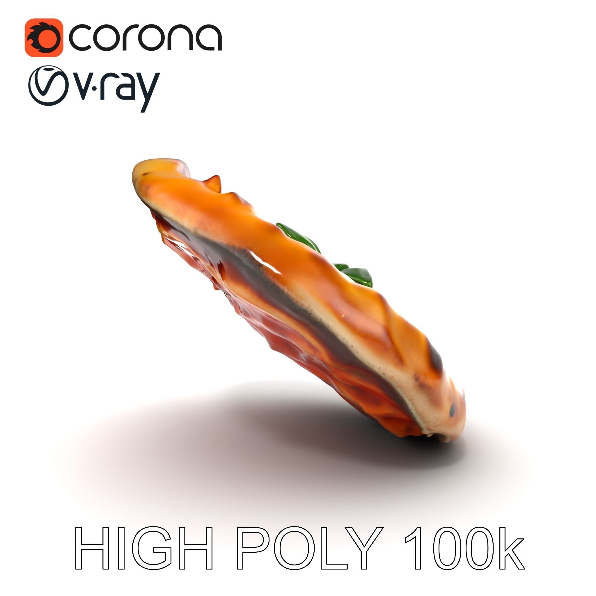 Traditional WoodFired Pizza D Model Pack Low-poly 3D model_28