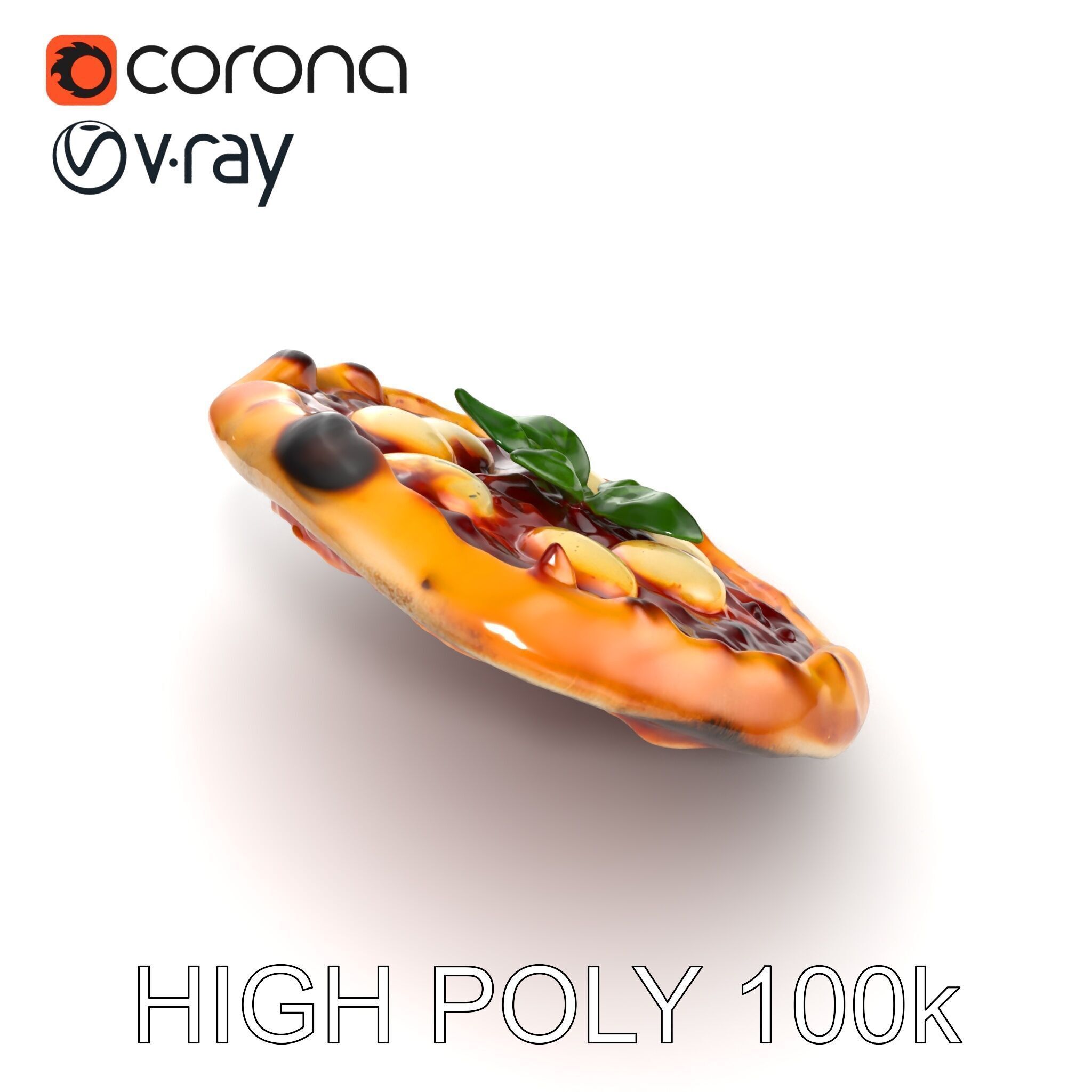 Traditional WoodFired Pizza D Model Pack Low-poly 3D model_23