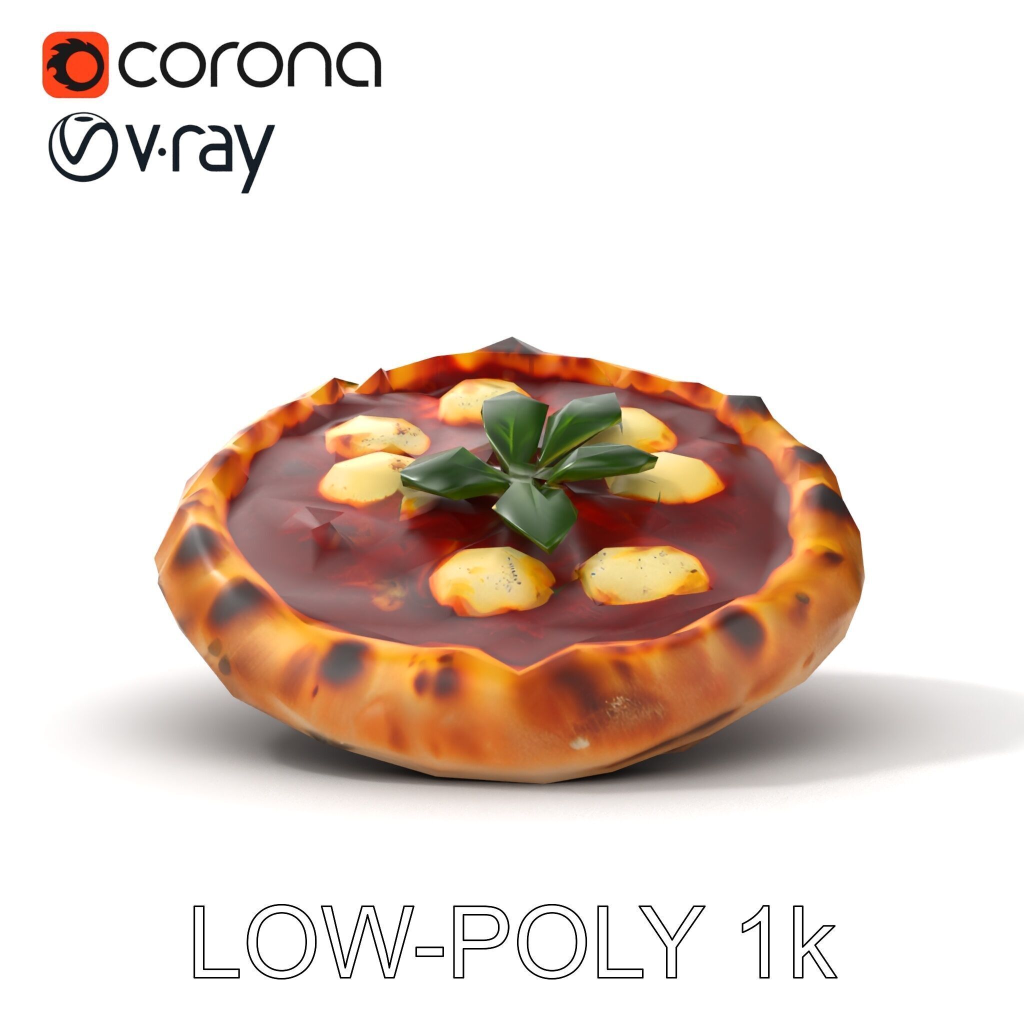 Traditional WoodFired Pizza D Model Pack Low-poly 3D model_21