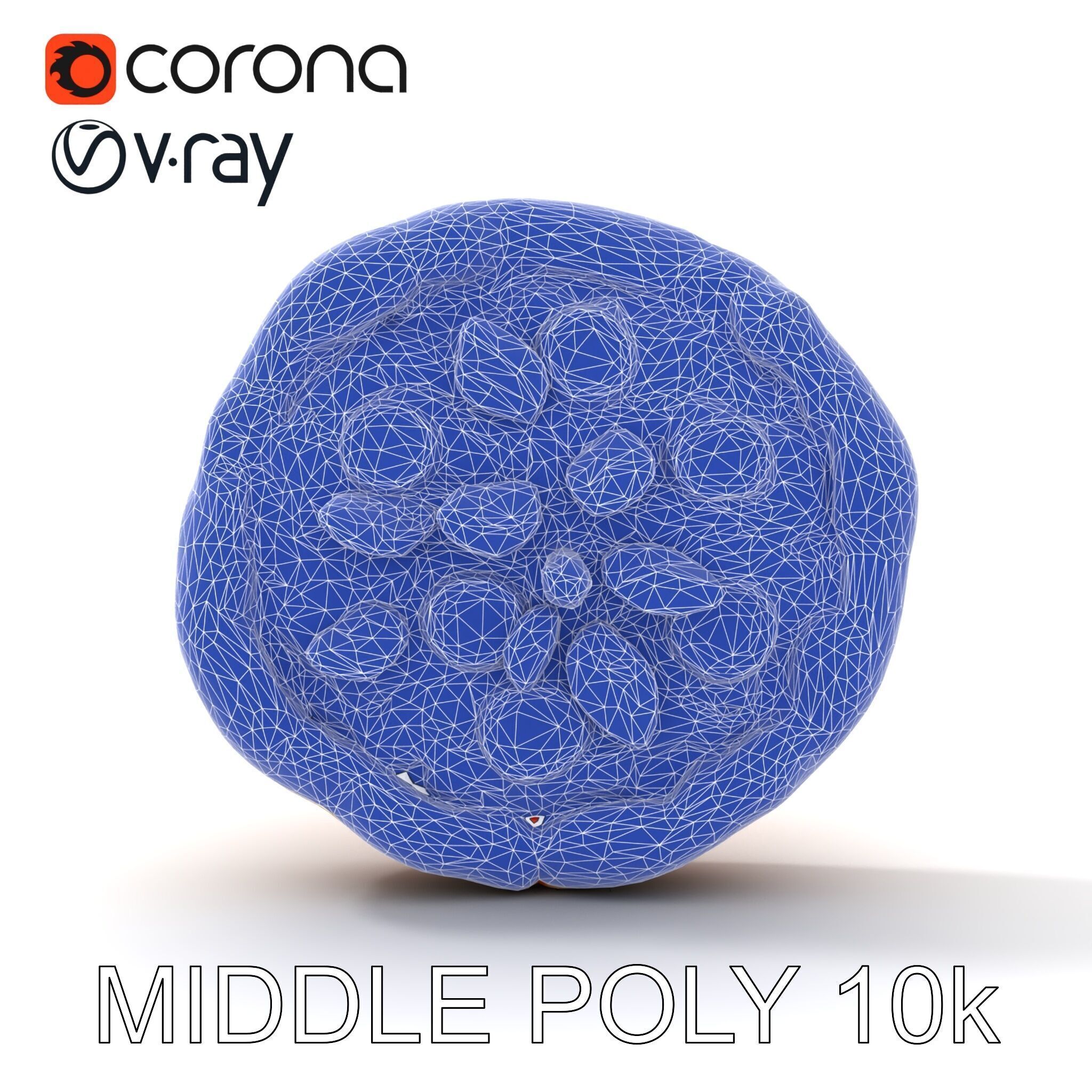 Traditional Margherita Pizza D Model Pack Low-poly 3D model_26