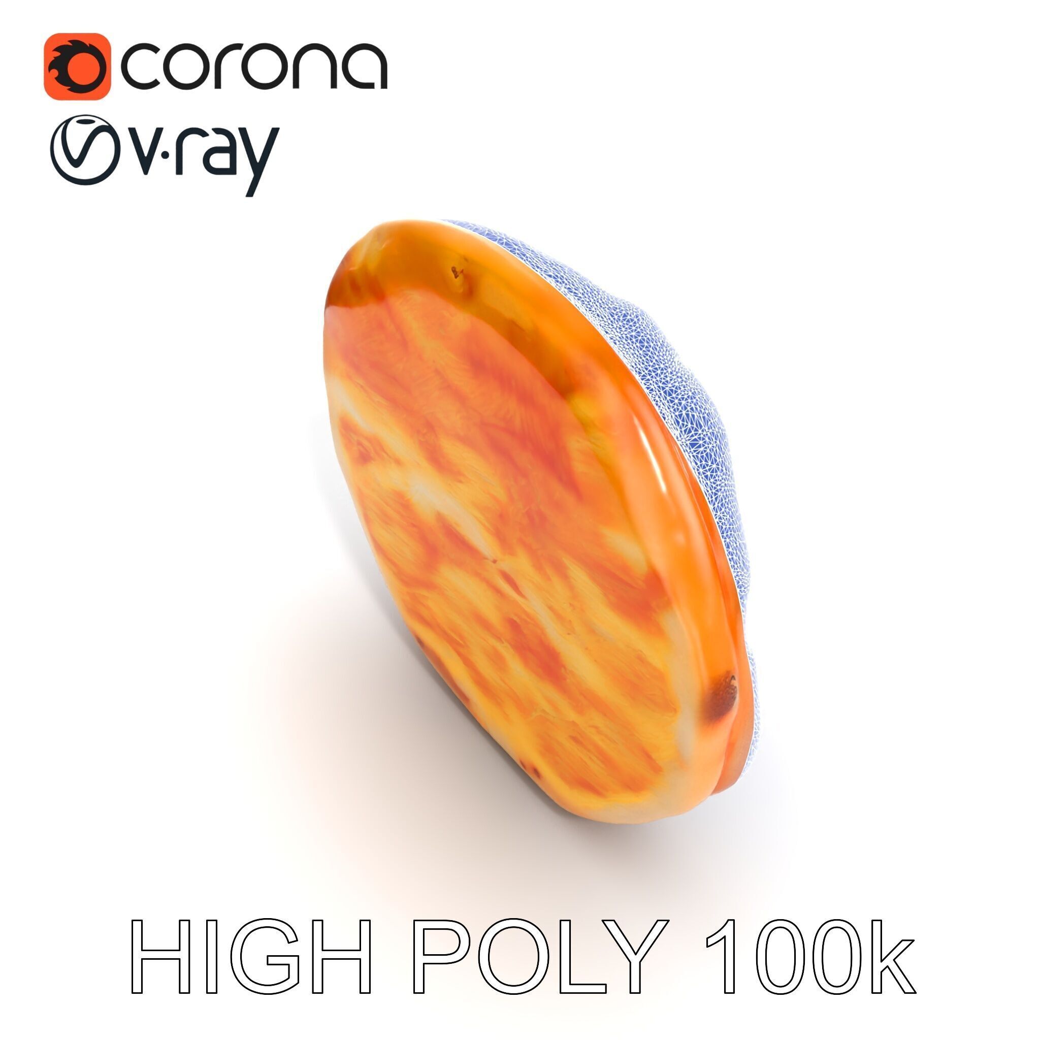 Traditional Margherita Pizza D Model Pack Low-poly 3D model_24