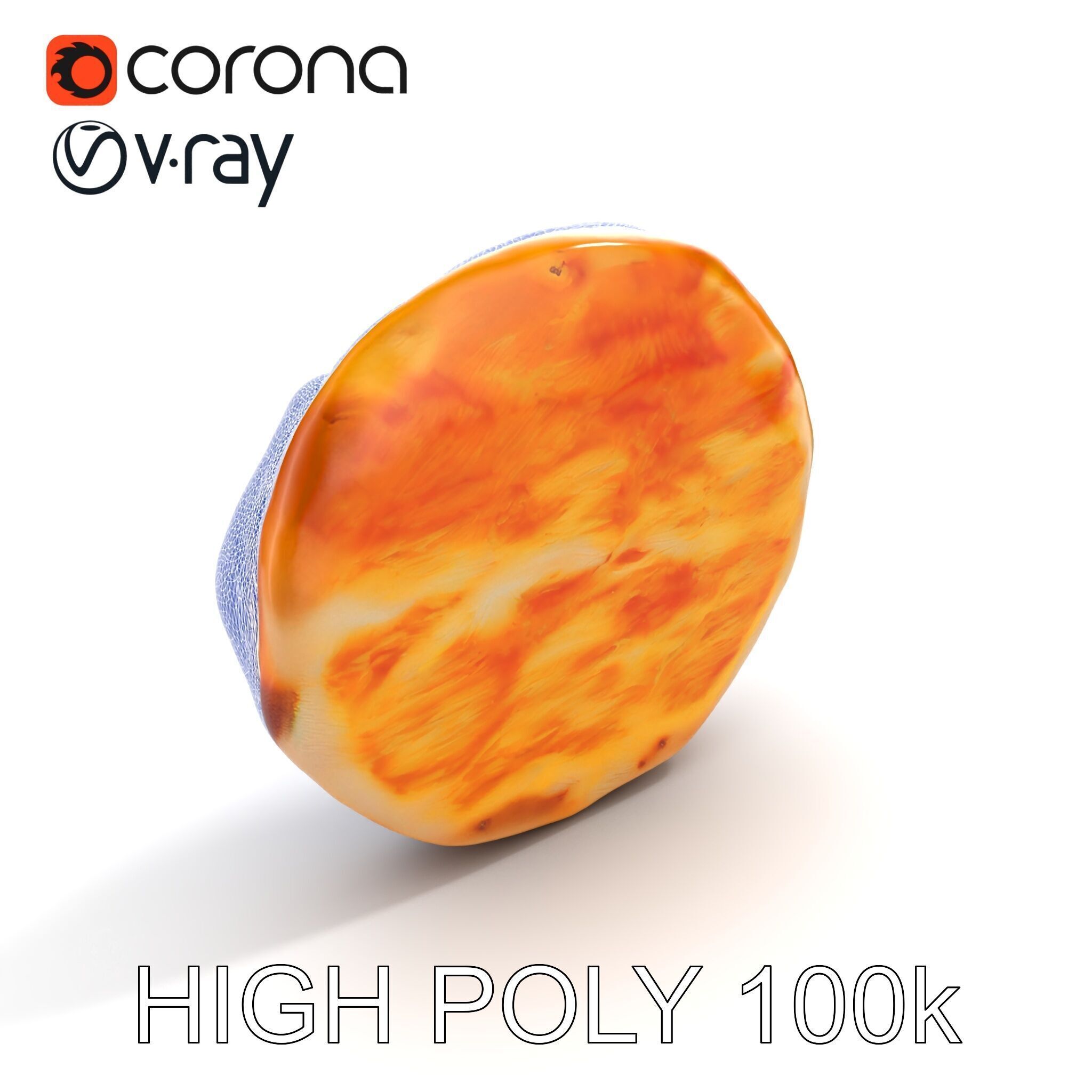 Traditional Margherita Pizza D Model Pack Low-poly 3D model_22