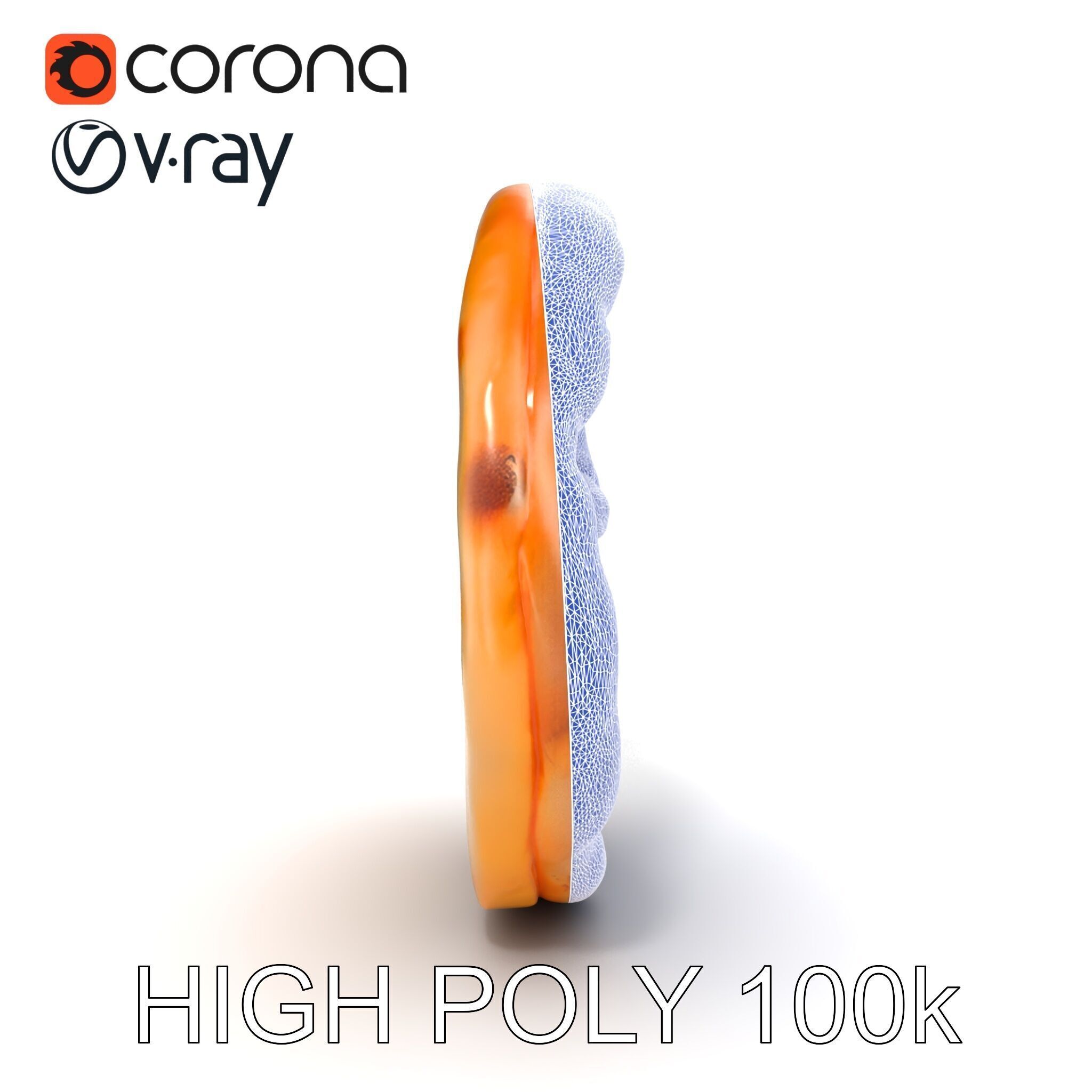 Traditional Margherita Pizza D Model Pack Low-poly 3D model_14