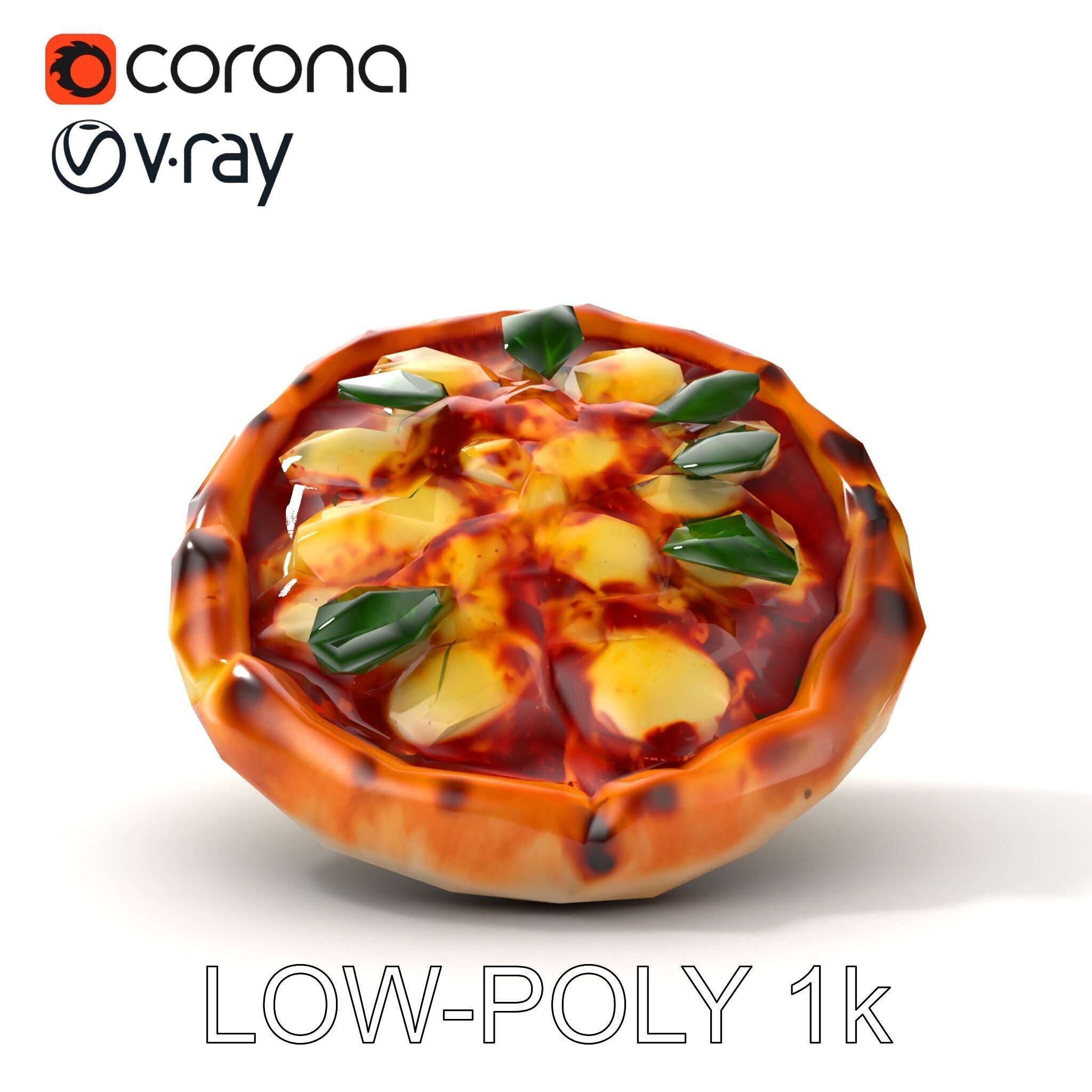 Neapolitan Pizza D Model Pack Low-poly 3D model_19