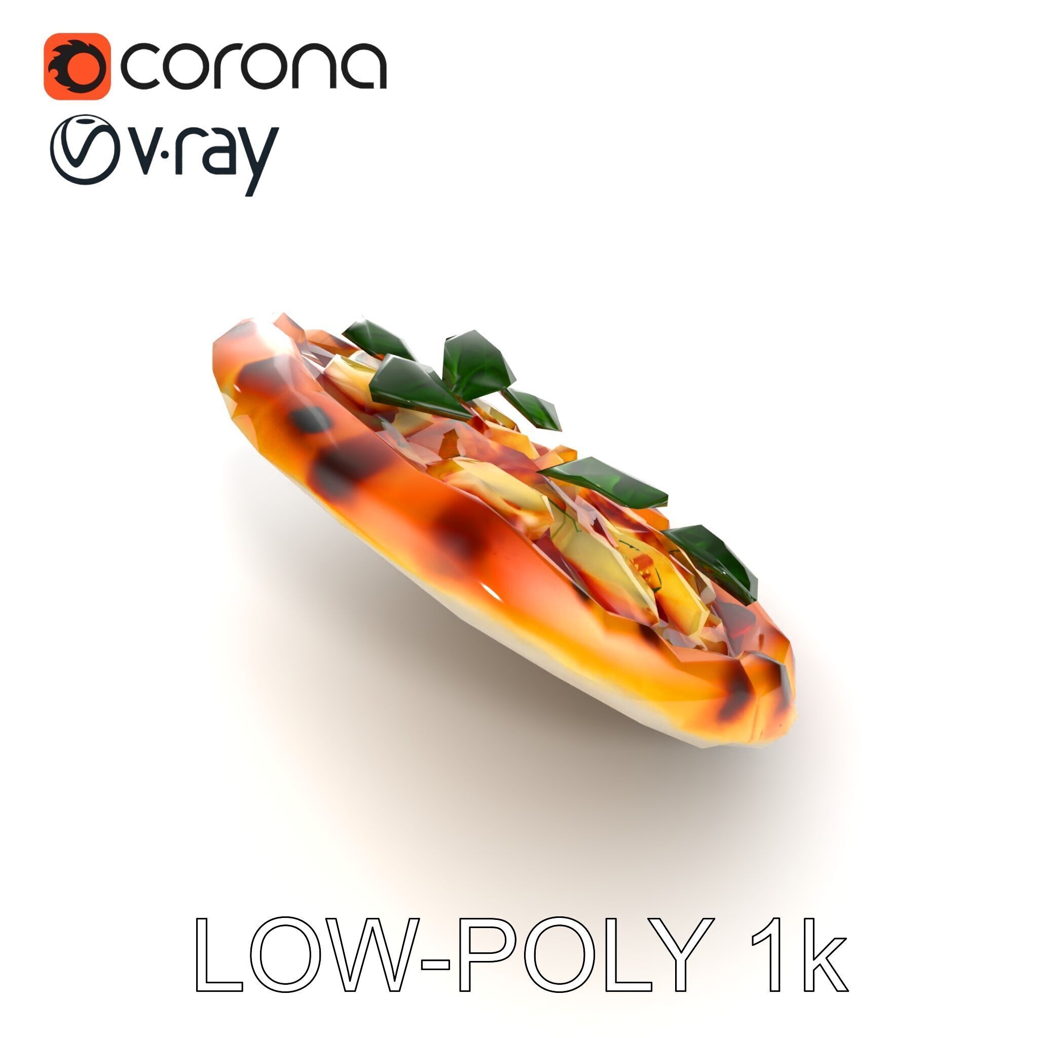 Neapolitan Pizza D Model Pack Low-poly 3D model_12