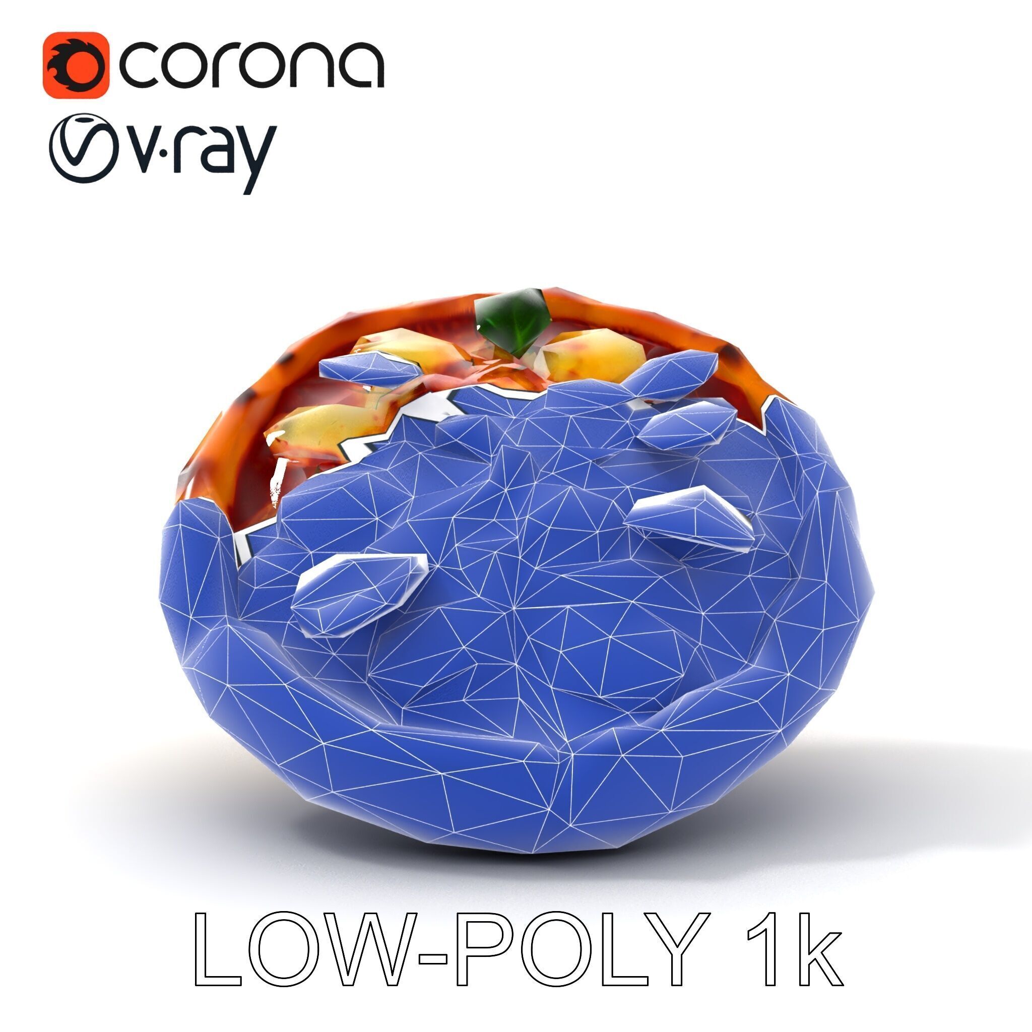 Neapolitan Pizza D Model Pack Low-poly 3D model_31