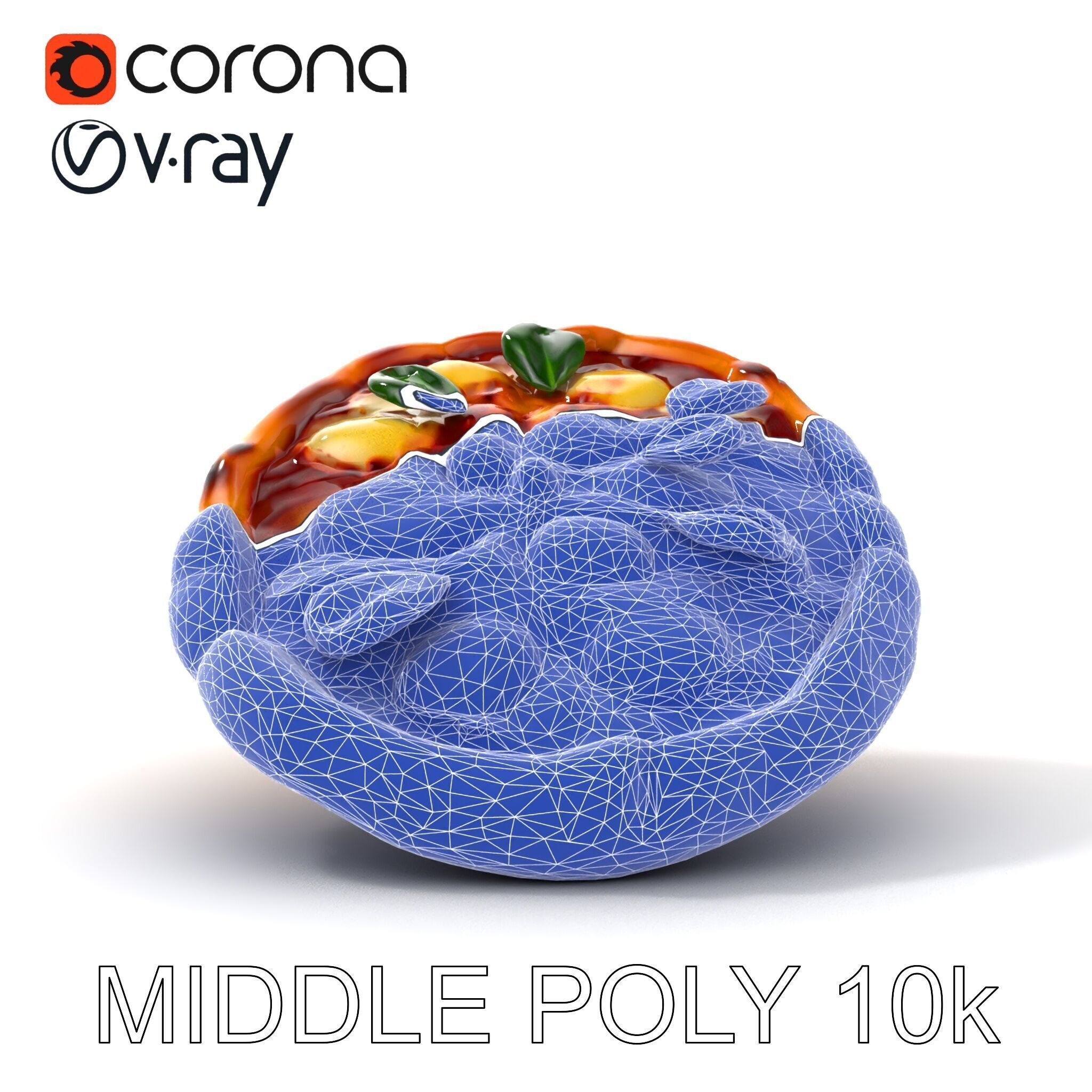 Neapolitan Pizza D Model Pack Low-poly 3D model_28