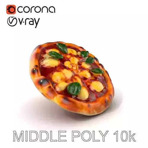 Neapolitan Pizza D Model Pack Low-poly 3D model