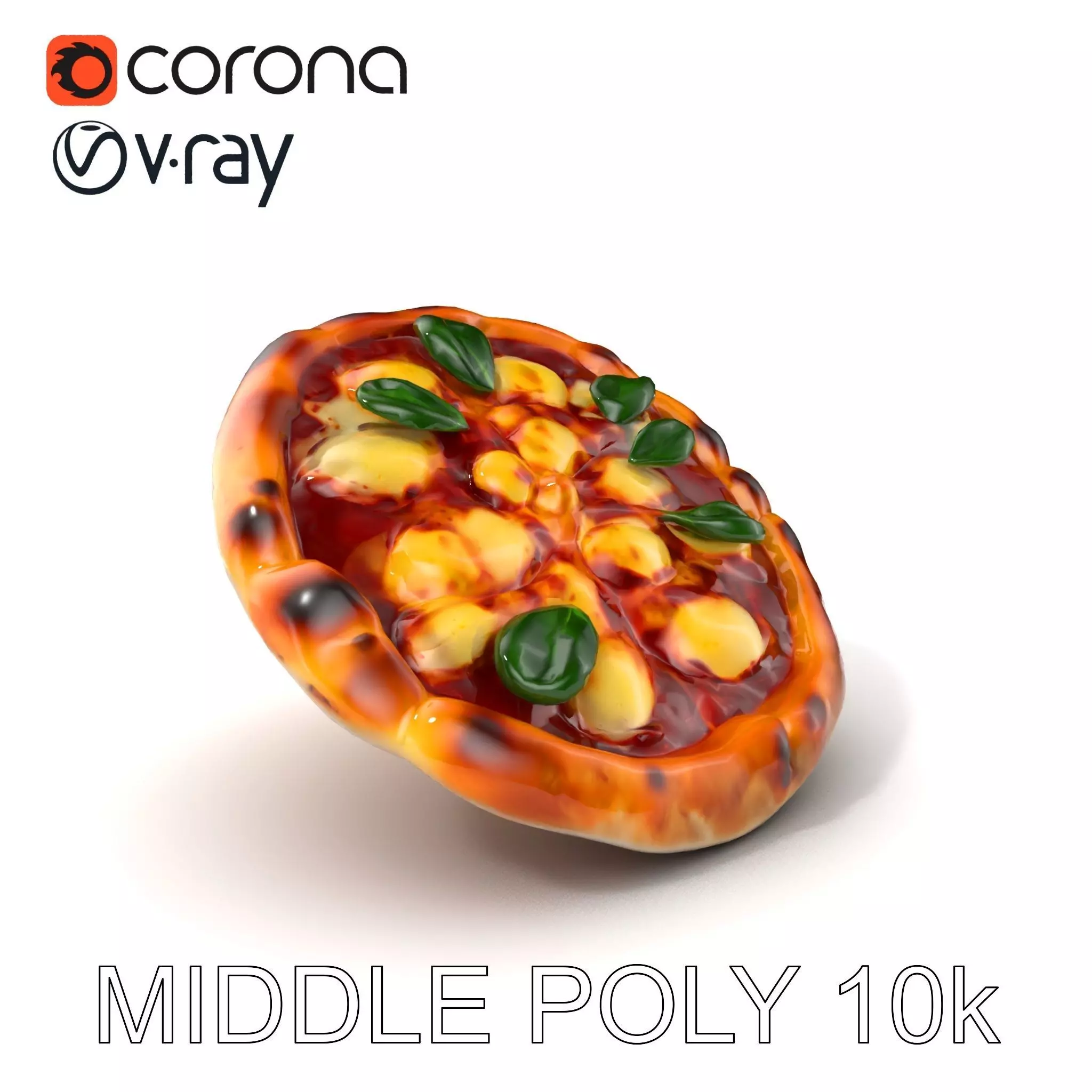 Neapolitan Pizza D Model Pack Low-poly 3D model_0