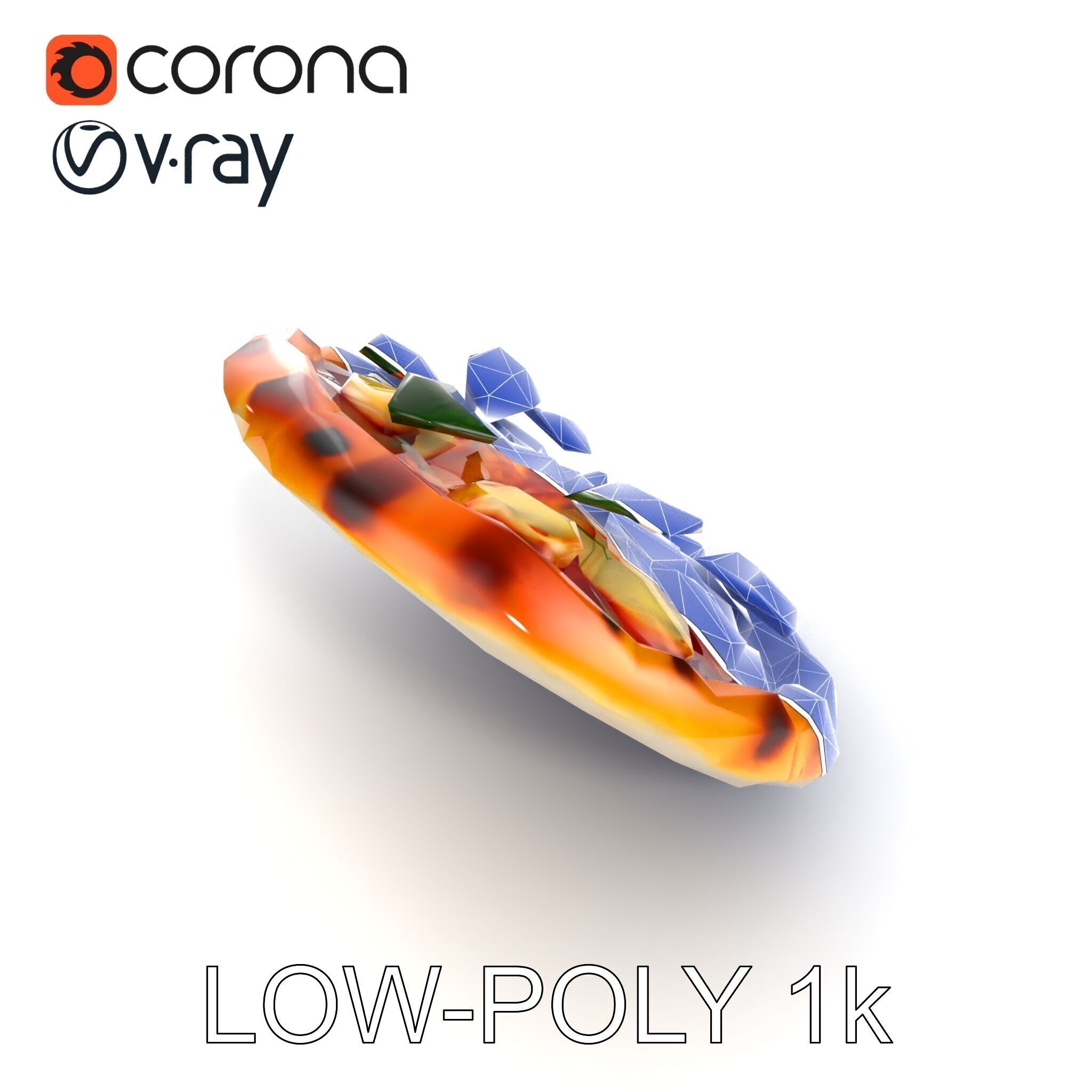 Neapolitan Pizza D Model Pack Low-poly 3D model_15