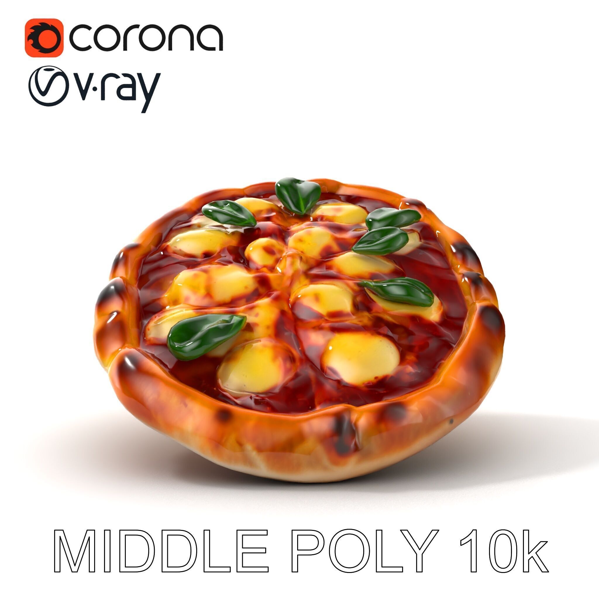 Neapolitan Pizza D Model Pack Low-poly 3D model_20