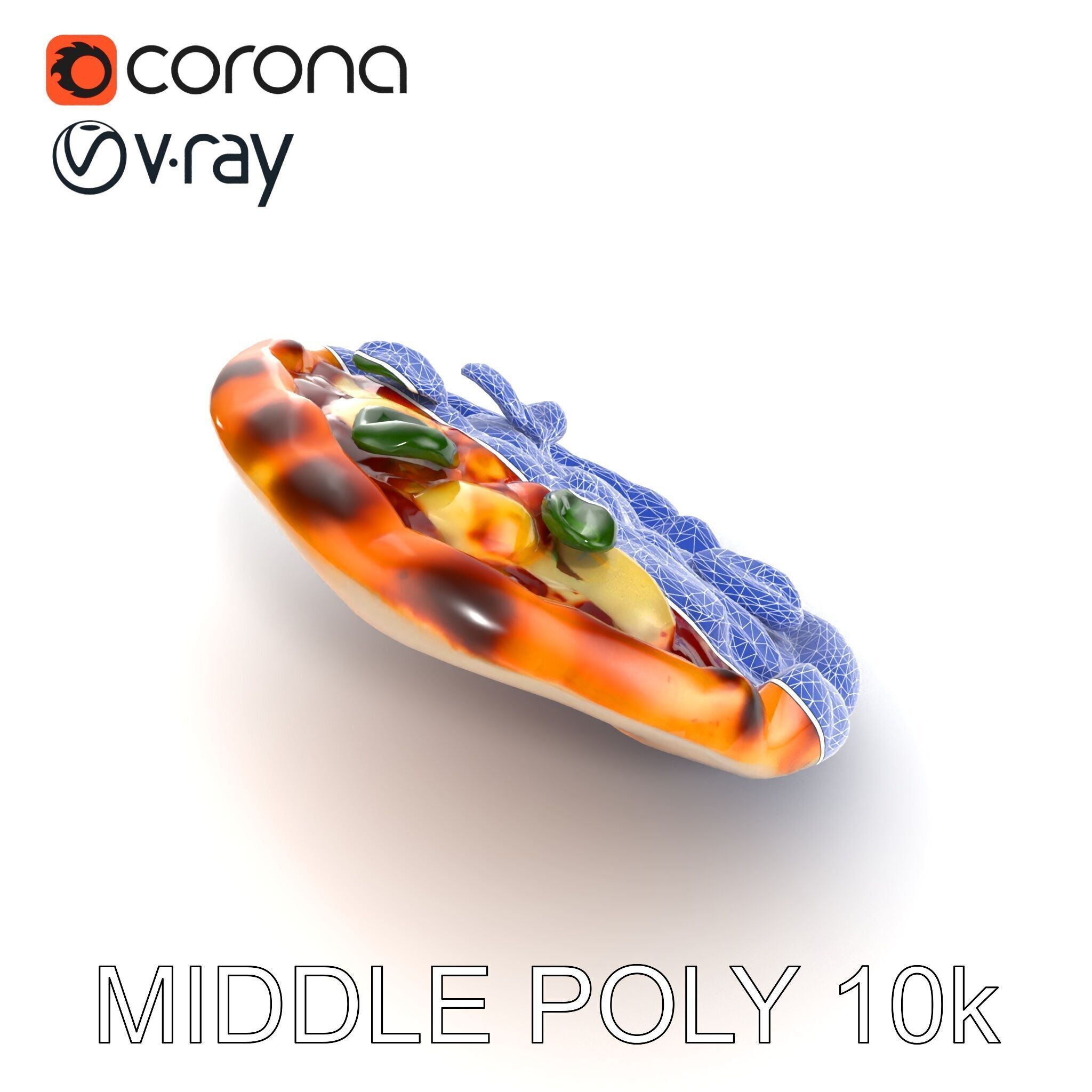 Neapolitan Pizza D Model Pack Low-poly 3D model_27