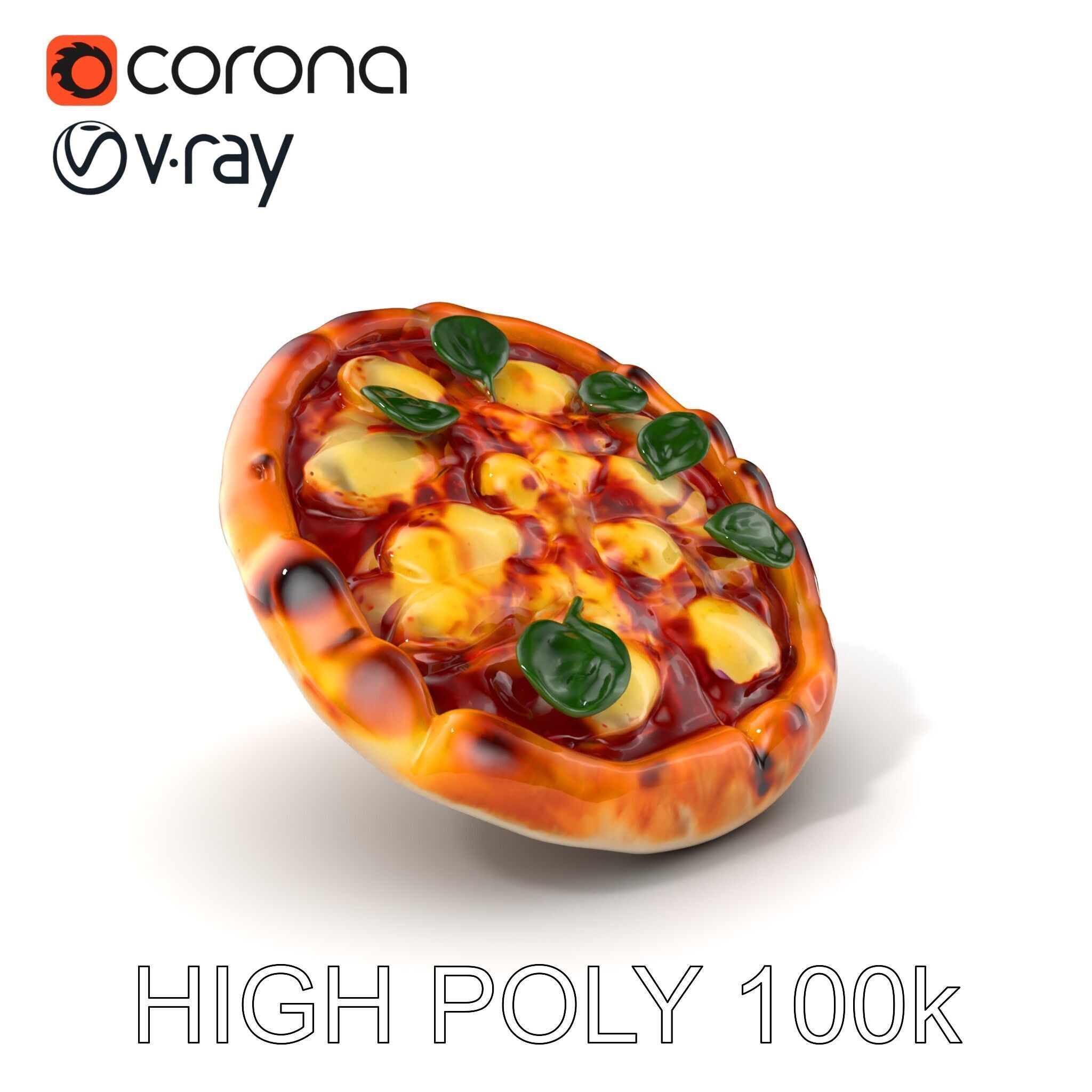 Neapolitan Pizza D Model Pack Low-poly 3D model_2