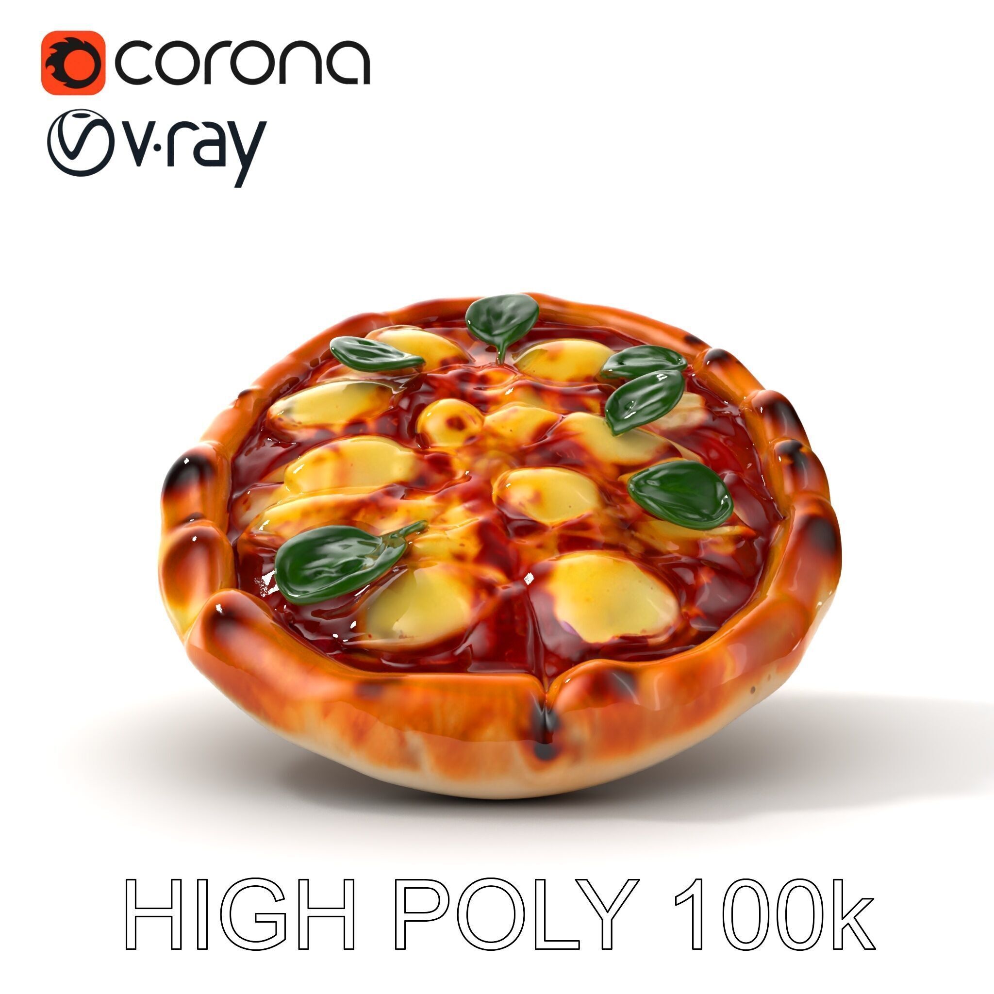 Neapolitan Pizza D Model Pack Low-poly 3D model_26