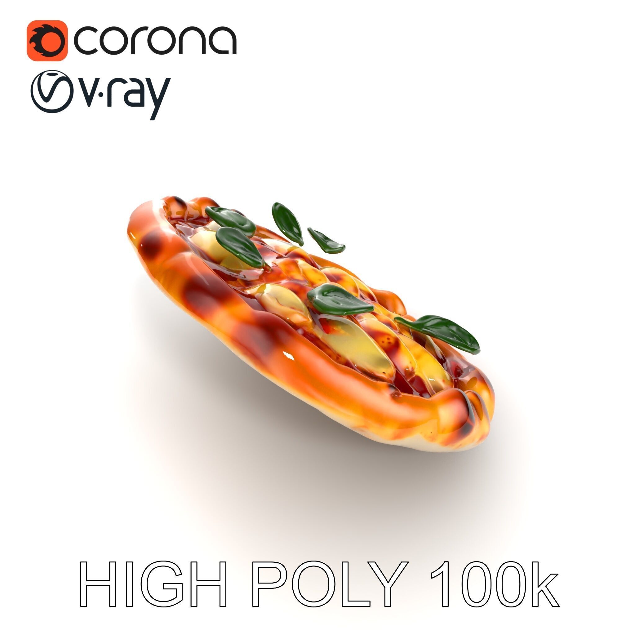 Neapolitan Pizza D Model Pack Low-poly 3D model_13