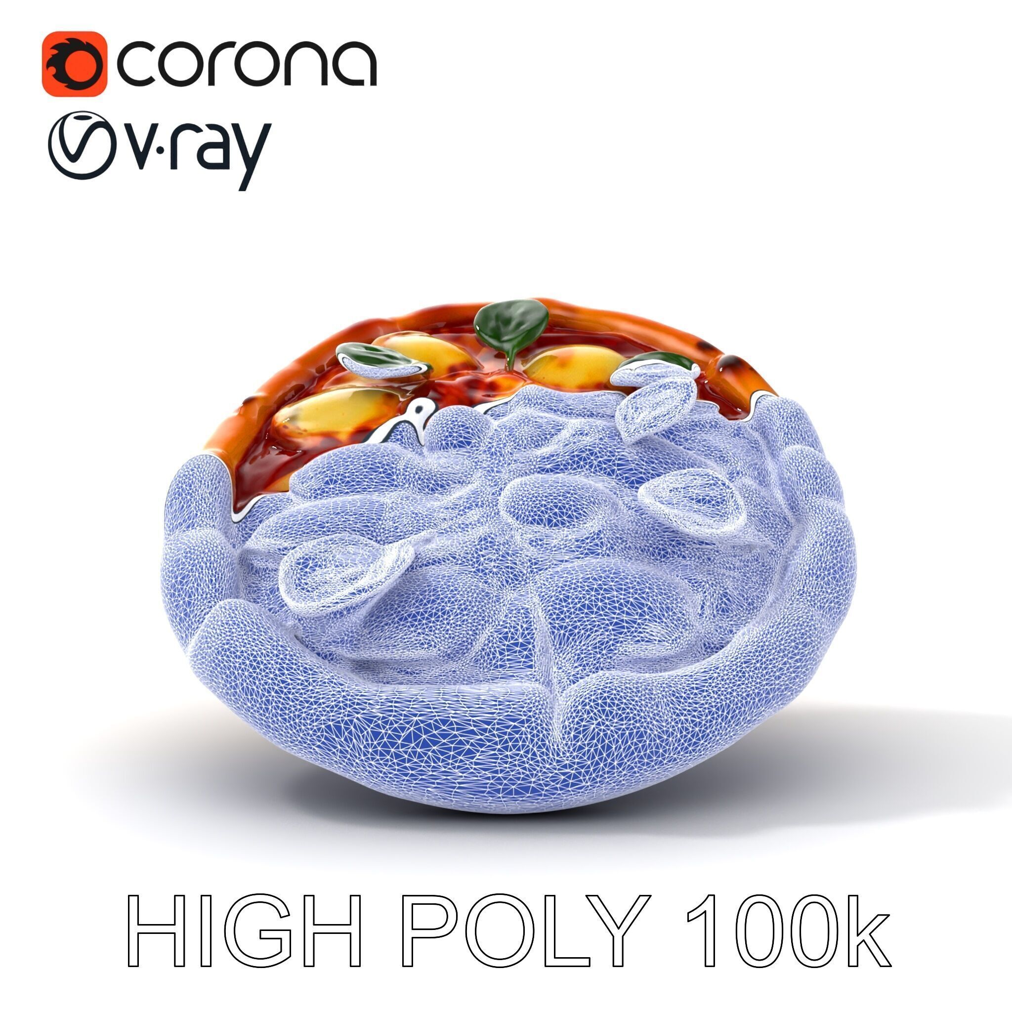 Neapolitan Pizza D Model Pack Low-poly 3D model_29