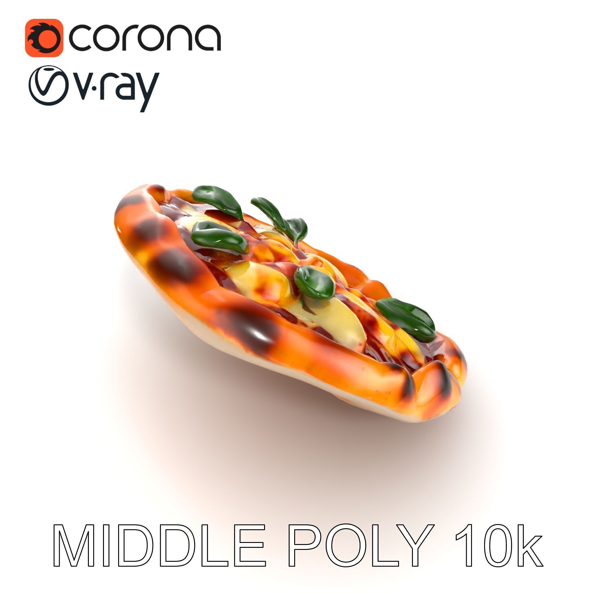 Neapolitan Pizza D Model Pack Low-poly 3D model_11