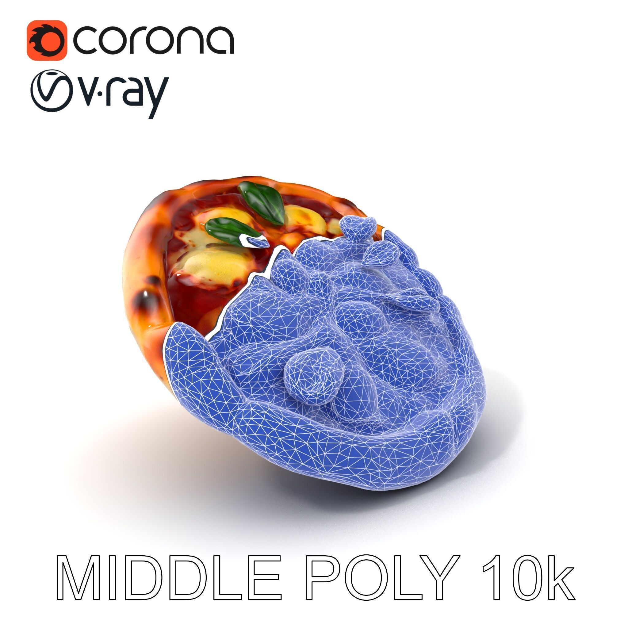 Neapolitan Pizza D Model Pack Low-poly 3D model_6