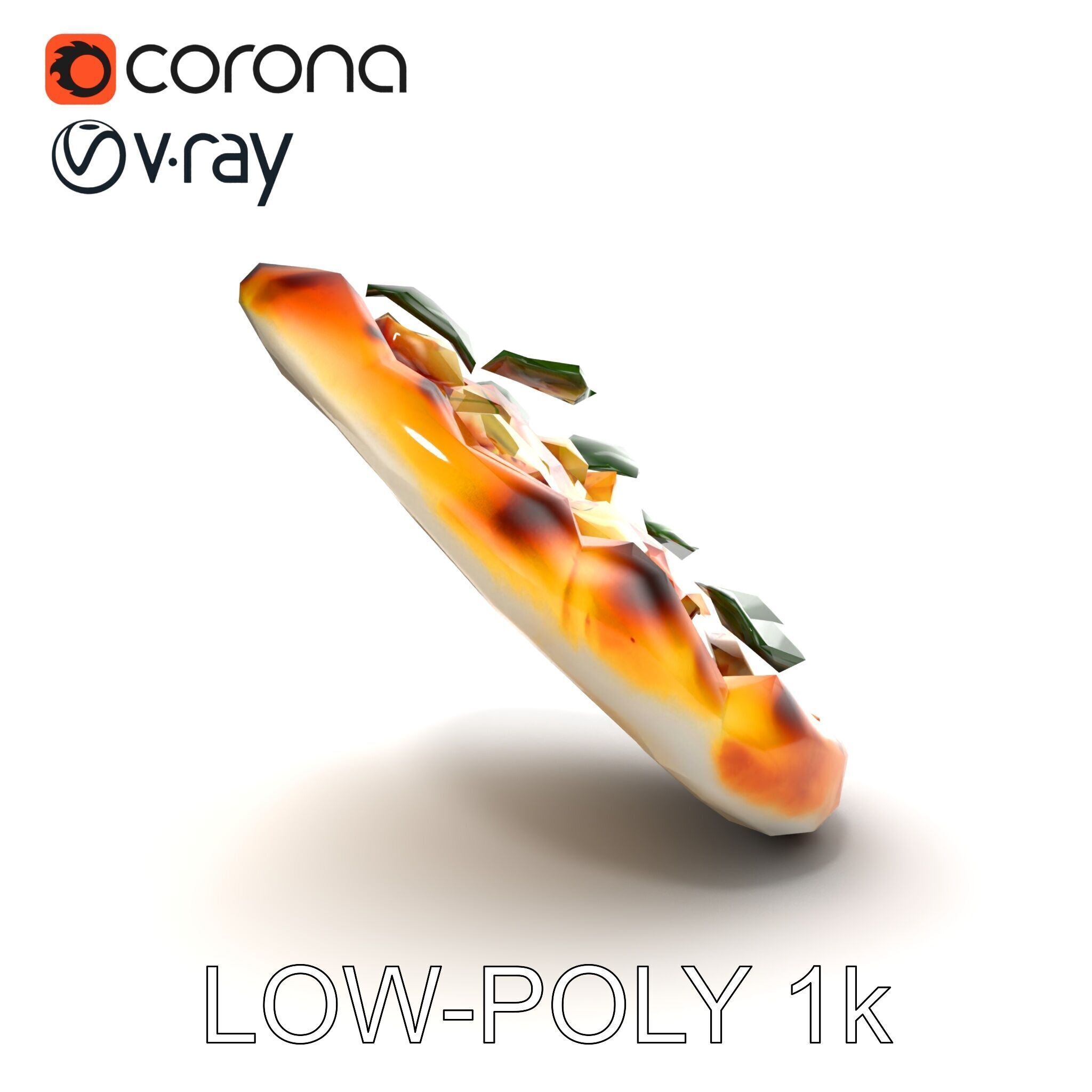 Neapolitan Pizza D Model Pack Low-poly 3D model_16