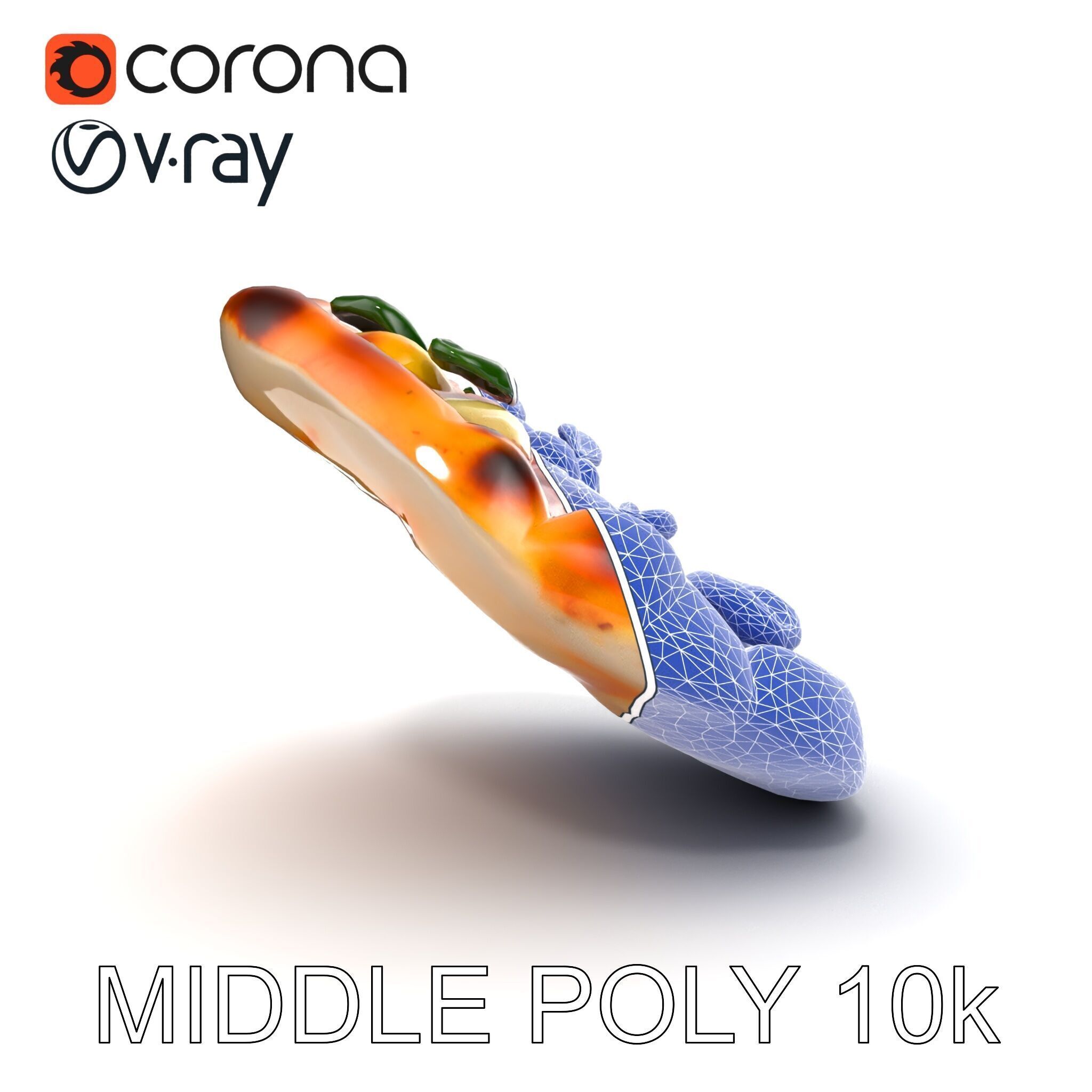 Neapolitan Pizza D Model Pack Low-poly 3D model_22