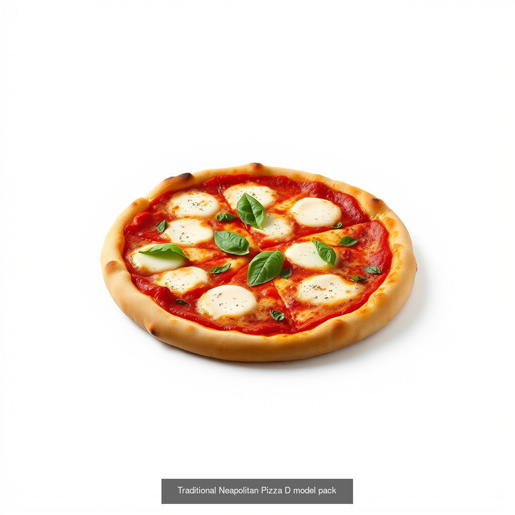 Authentic Italian Pizza Models Pack 3D Model Collection_24