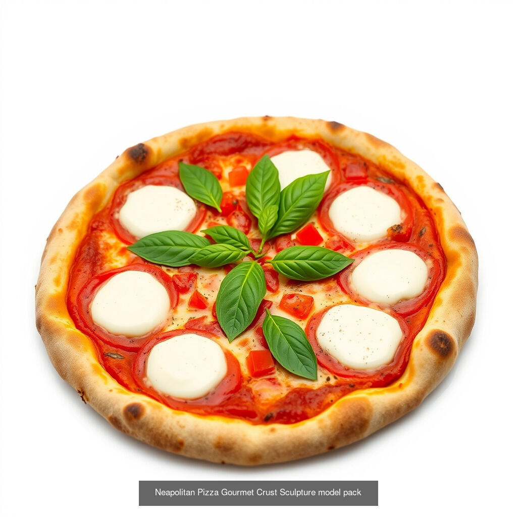 Authentic Italian Pizza Models Pack 3D Model Collection_30